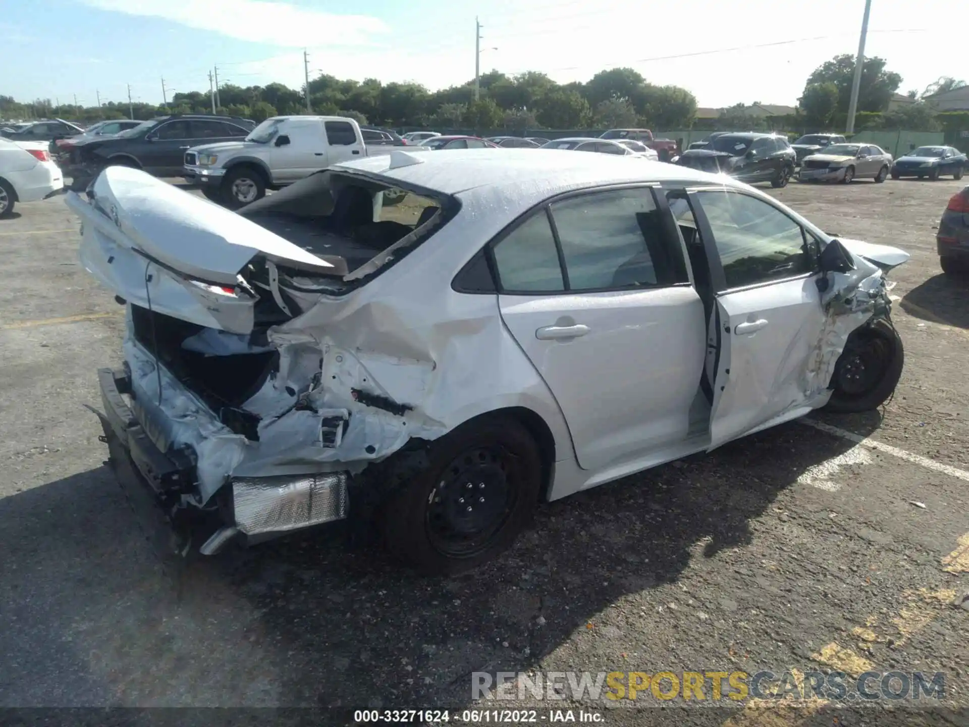 4 Photograph of a damaged car JTDEPMAE7NJ208980 TOYOTA COROLLA 2022