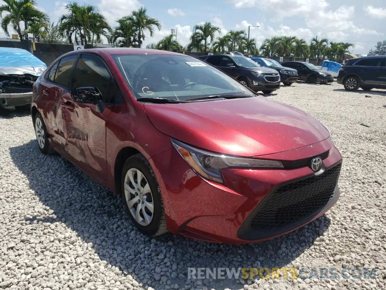 1 Photograph of a damaged car JTDEPMAE7NJ209451 TOYOTA COROLLA 2022