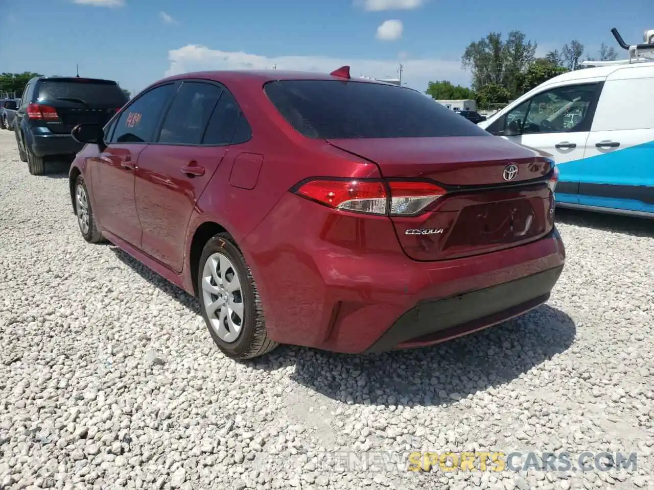 3 Photograph of a damaged car JTDEPMAE7NJ209451 TOYOTA COROLLA 2022