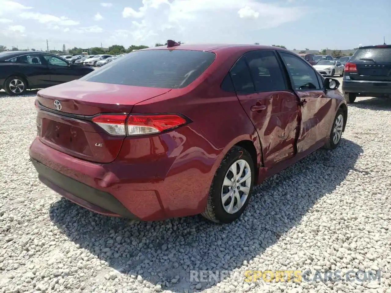 4 Photograph of a damaged car JTDEPMAE7NJ209451 TOYOTA COROLLA 2022