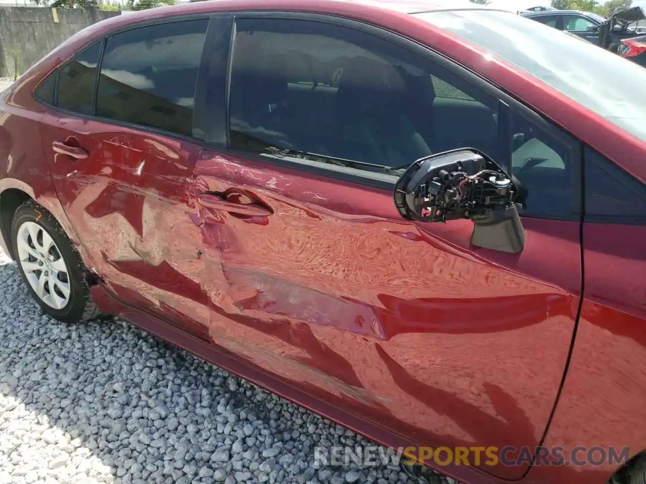 9 Photograph of a damaged car JTDEPMAE7NJ209451 TOYOTA COROLLA 2022