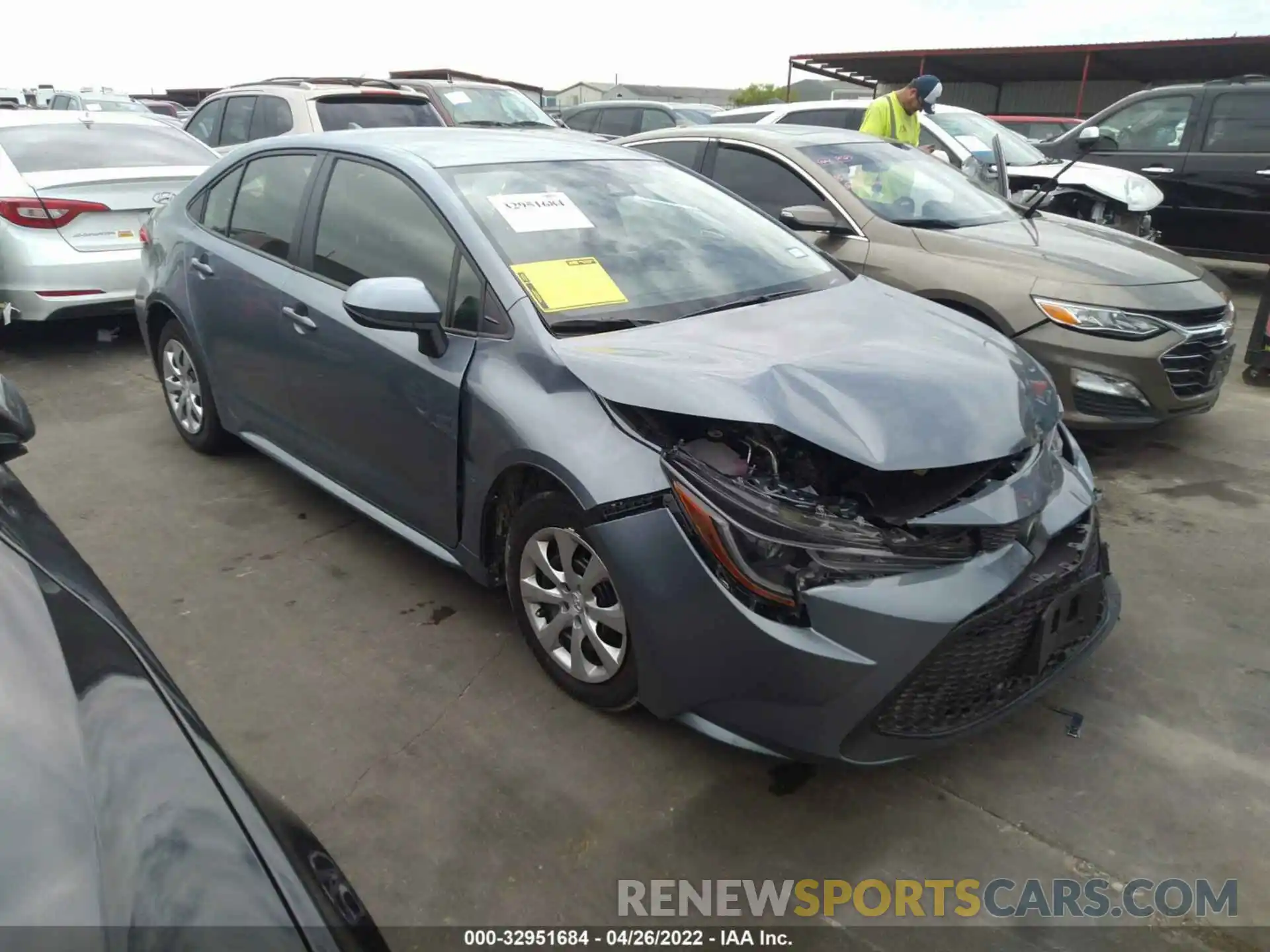 1 Photograph of a damaged car JTDEPMAE7NJ209482 TOYOTA COROLLA 2022