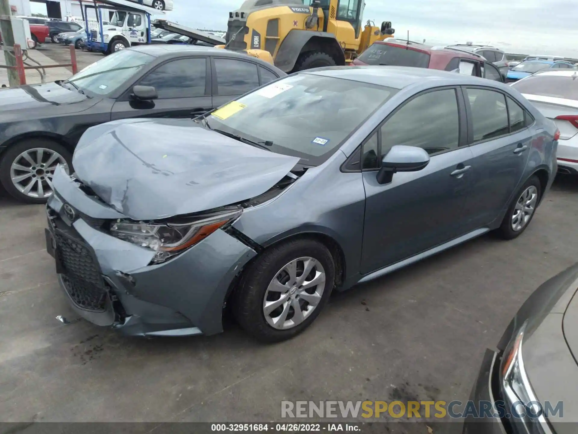 2 Photograph of a damaged car JTDEPMAE7NJ209482 TOYOTA COROLLA 2022