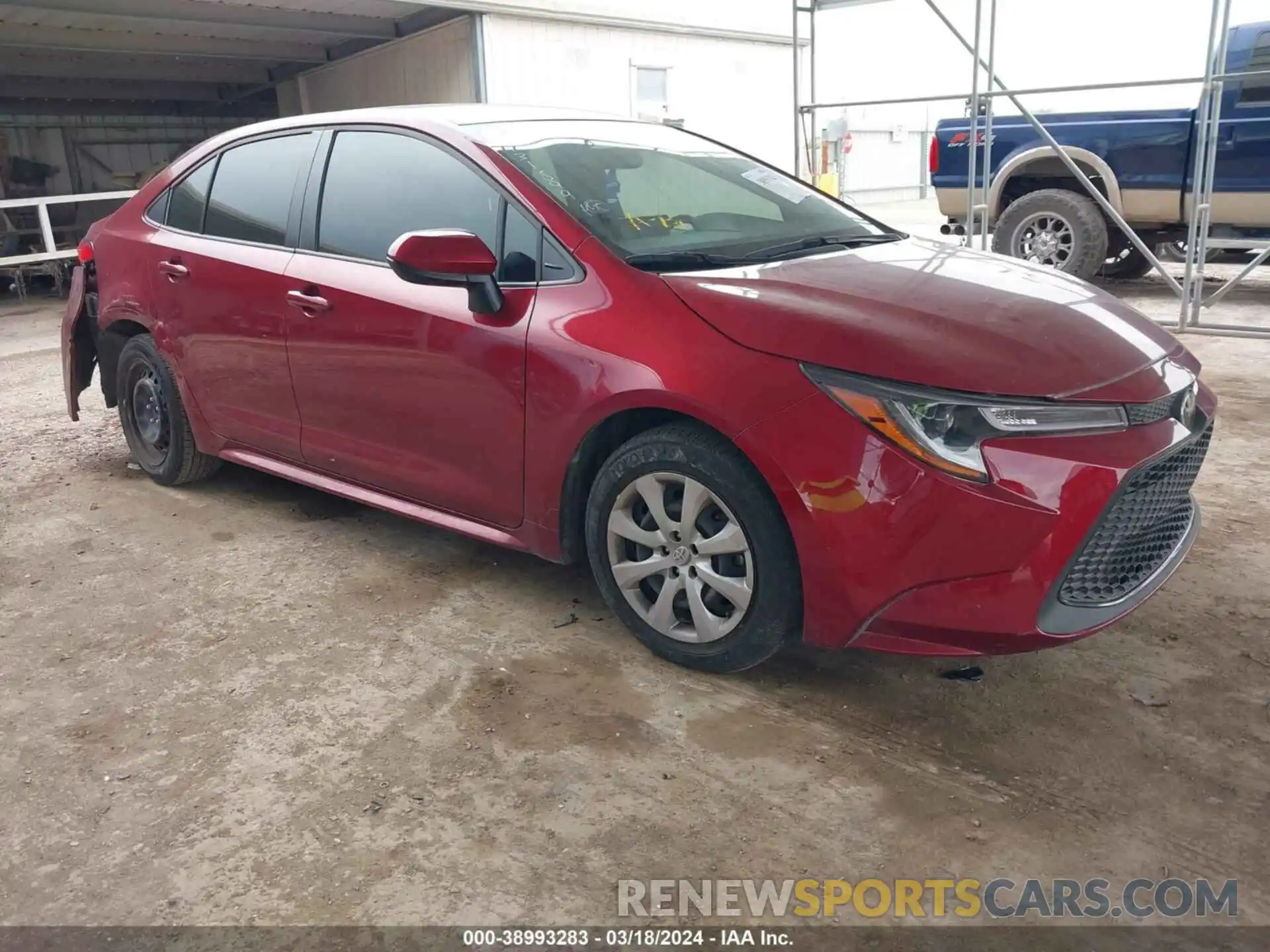 1 Photograph of a damaged car JTDEPMAE7NJ210843 TOYOTA COROLLA 2022