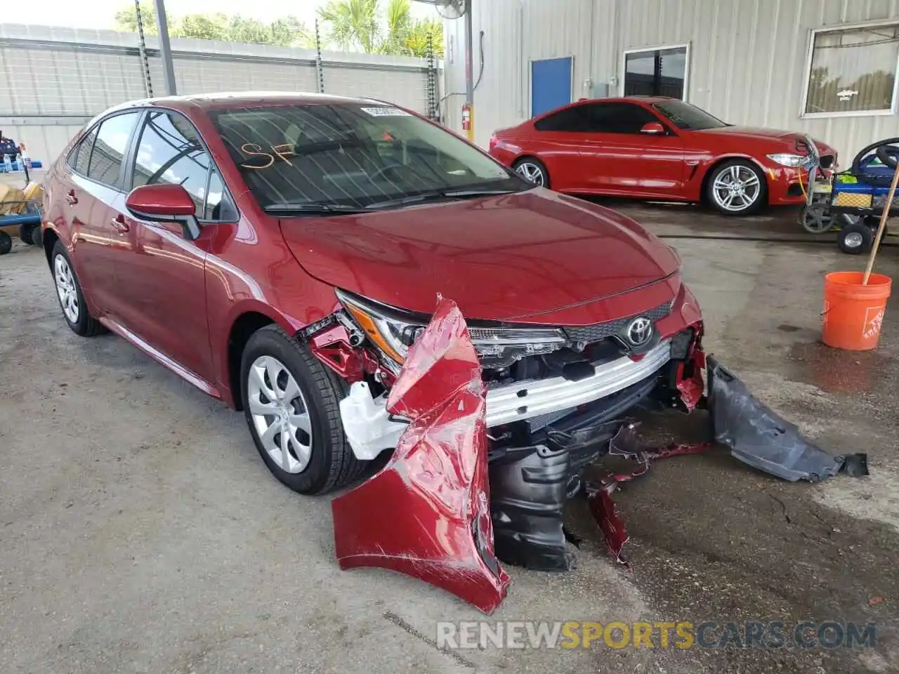 1 Photograph of a damaged car JTDEPMAE7NJ212060 TOYOTA COROLLA 2022