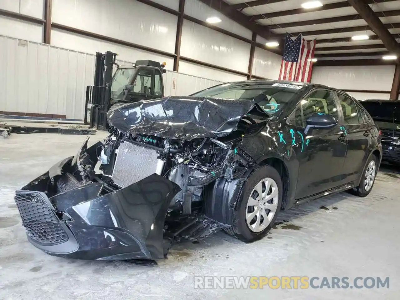 2 Photograph of a damaged car JTDEPMAE7NJ216240 TOYOTA COROLLA 2022