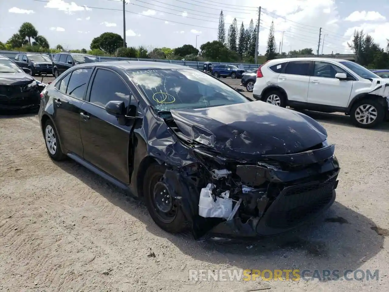 1 Photograph of a damaged car JTDEPMAE7NJ218490 TOYOTA COROLLA 2022