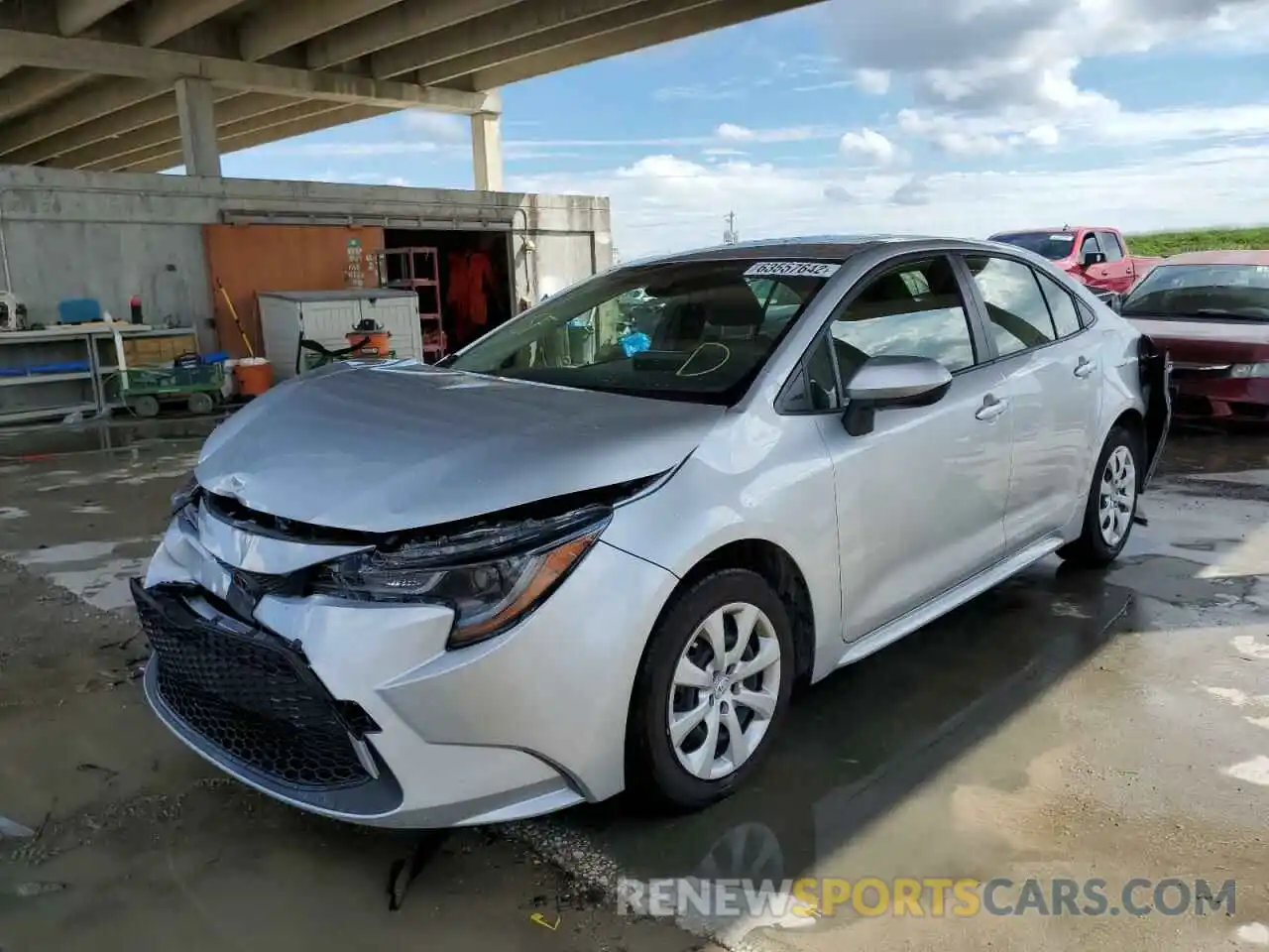 2 Photograph of a damaged car JTDEPMAE7NJ228548 TOYOTA COROLLA 2022