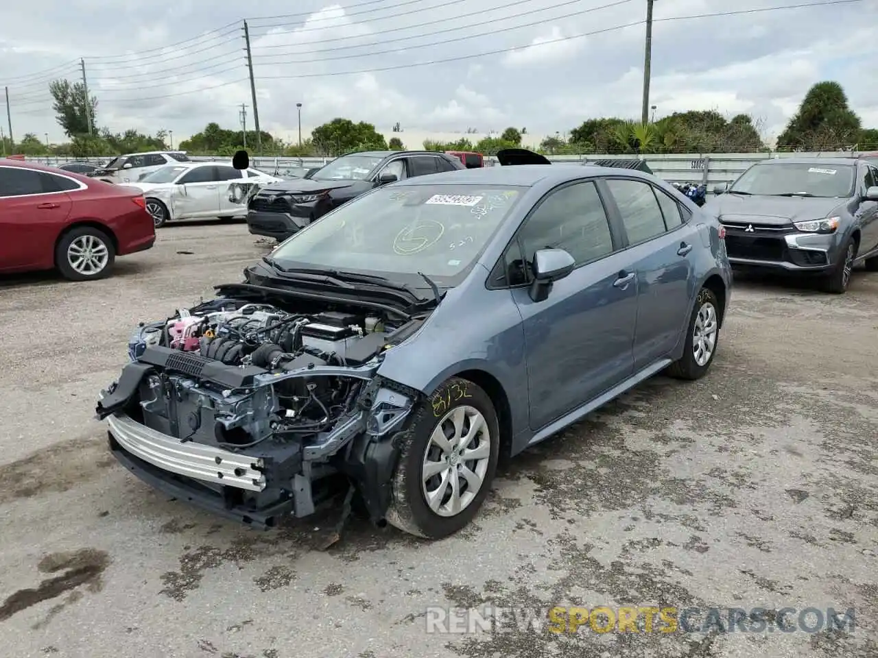 2 Photograph of a damaged car JTDEPMAE8N3003527 TOYOTA COROLLA 2022