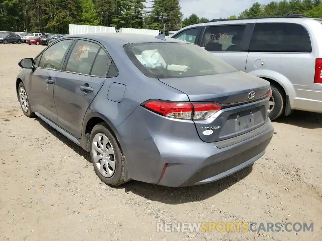 3 Photograph of a damaged car JTDEPMAE8N3011045 TOYOTA COROLLA 2022