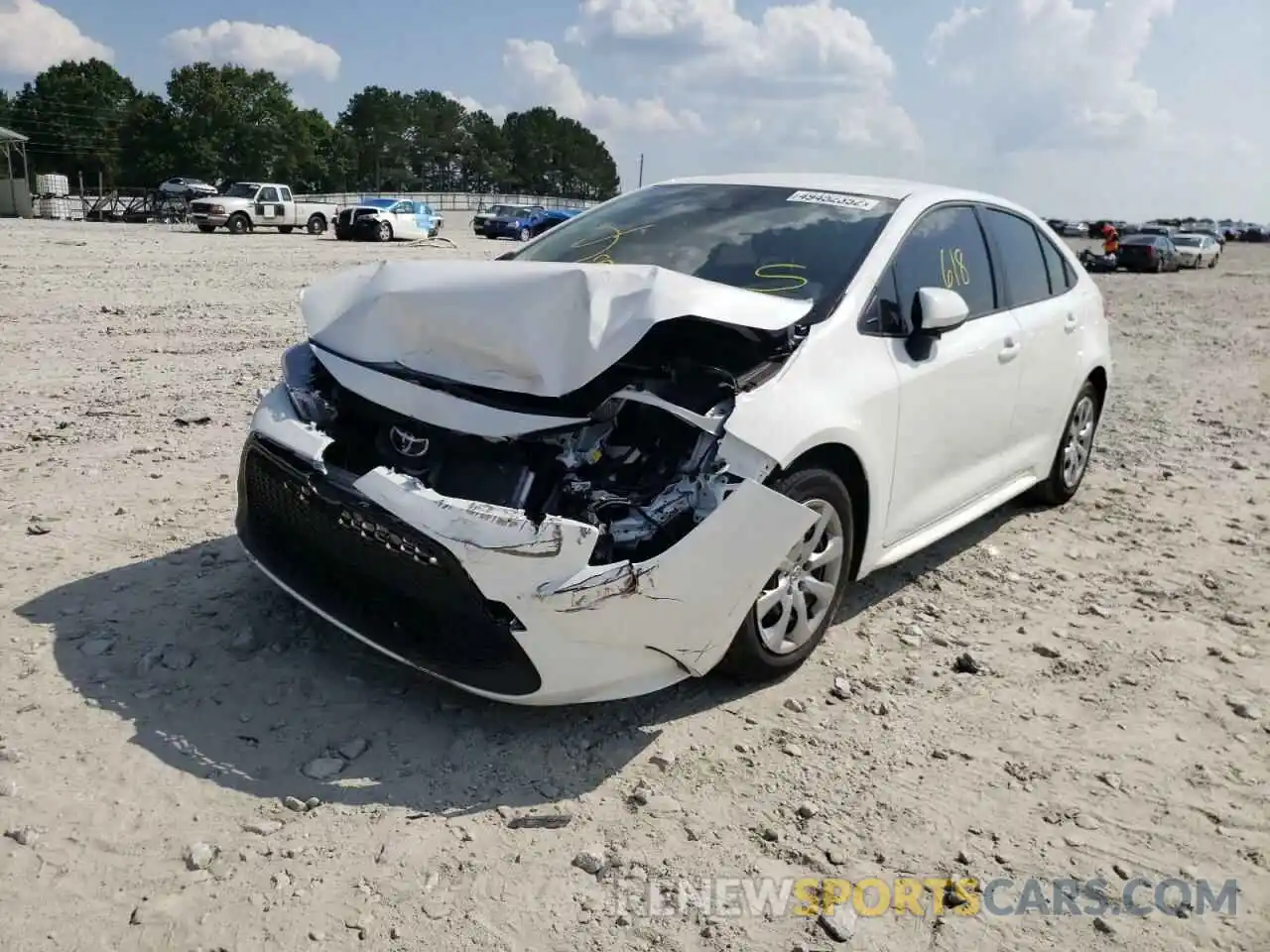 2 Photograph of a damaged car JTDEPMAE8N3014365 TOYOTA COROLLA 2022