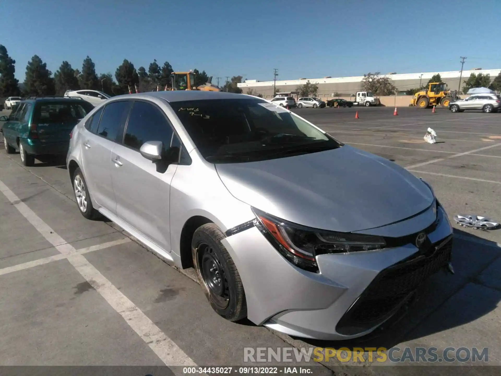 1 Photograph of a damaged car JTDEPMAE8N3023597 TOYOTA COROLLA 2022