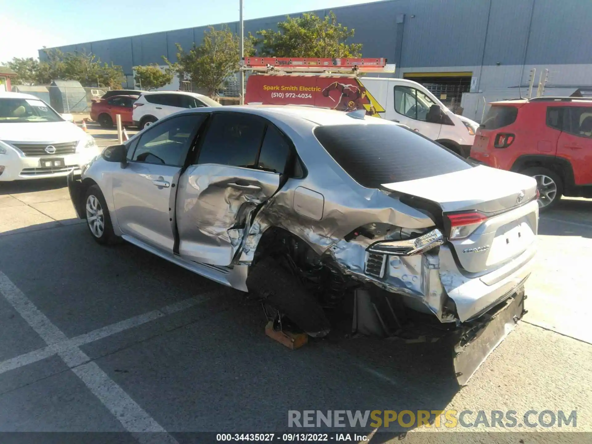 3 Photograph of a damaged car JTDEPMAE8N3023597 TOYOTA COROLLA 2022