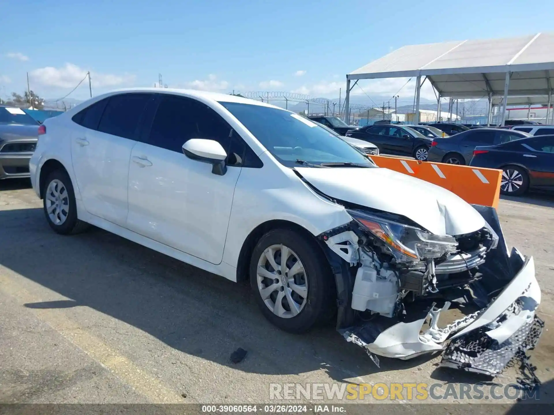 1 Photograph of a damaged car JTDEPMAE8N3033773 TOYOTA COROLLA 2022