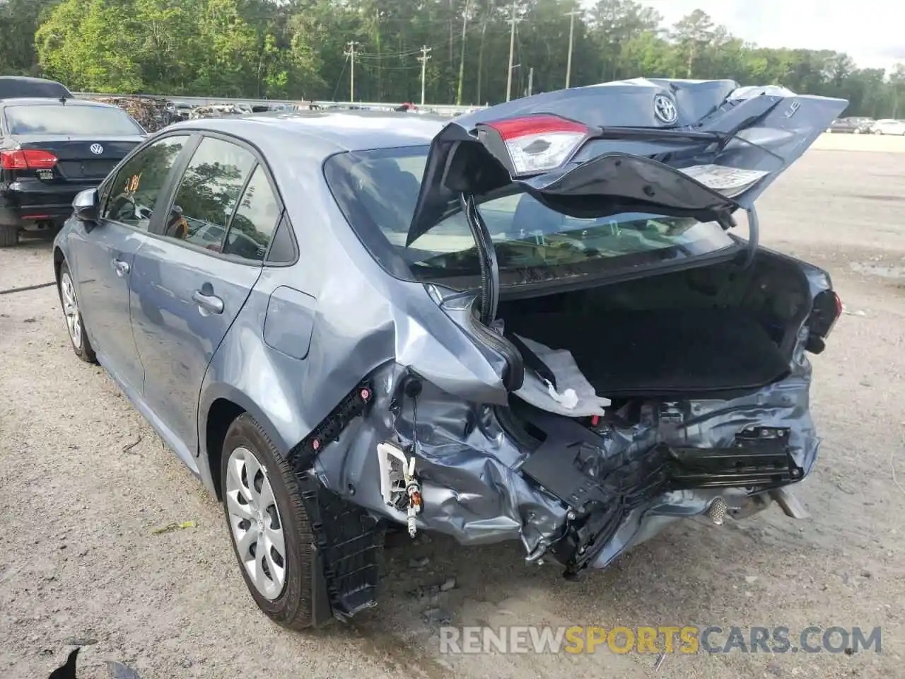 3 Photograph of a damaged car JTDEPMAE8NJ190439 TOYOTA COROLLA 2022