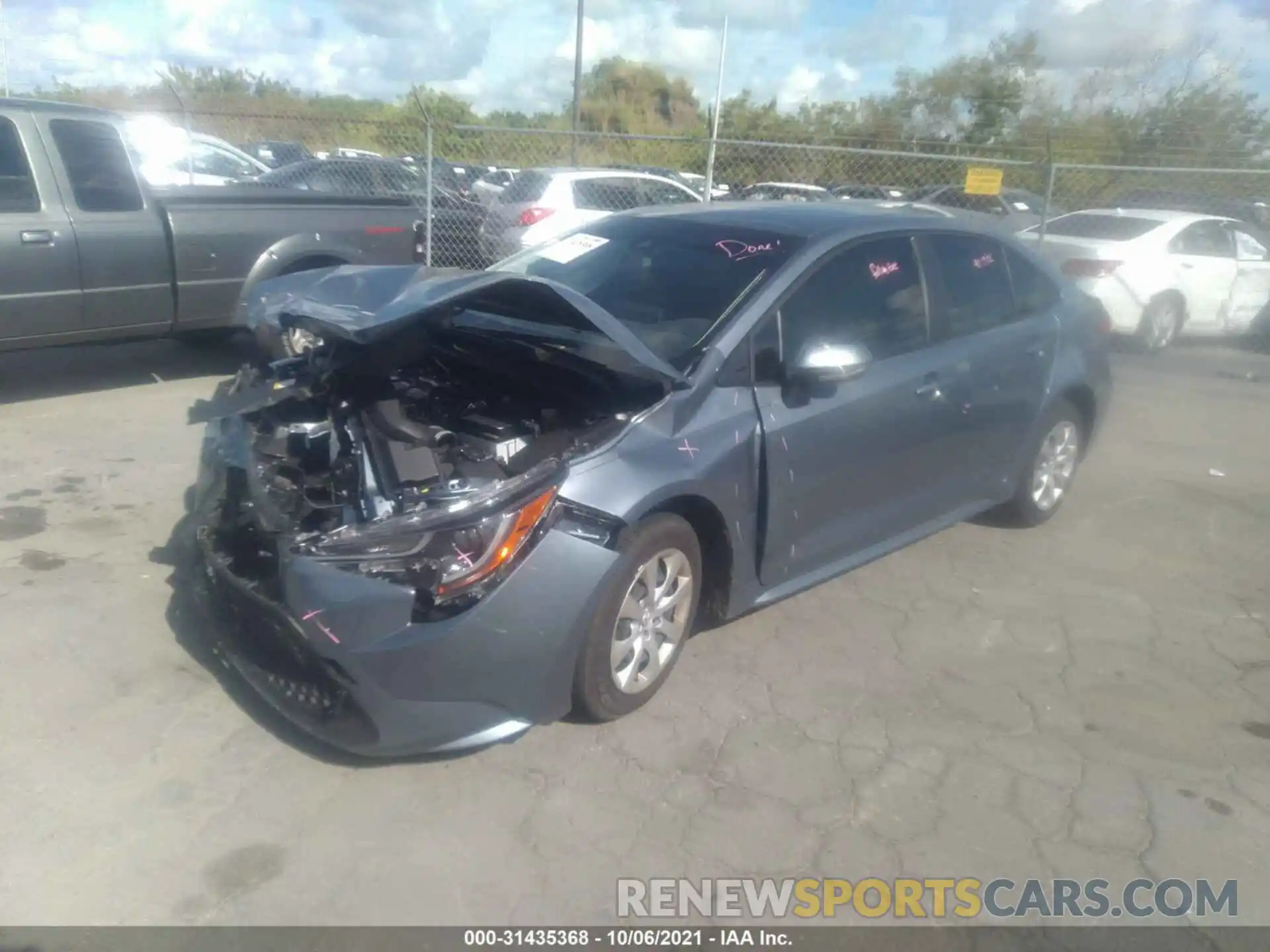 2 Photograph of a damaged car JTDEPMAE8NJ190635 TOYOTA COROLLA 2022