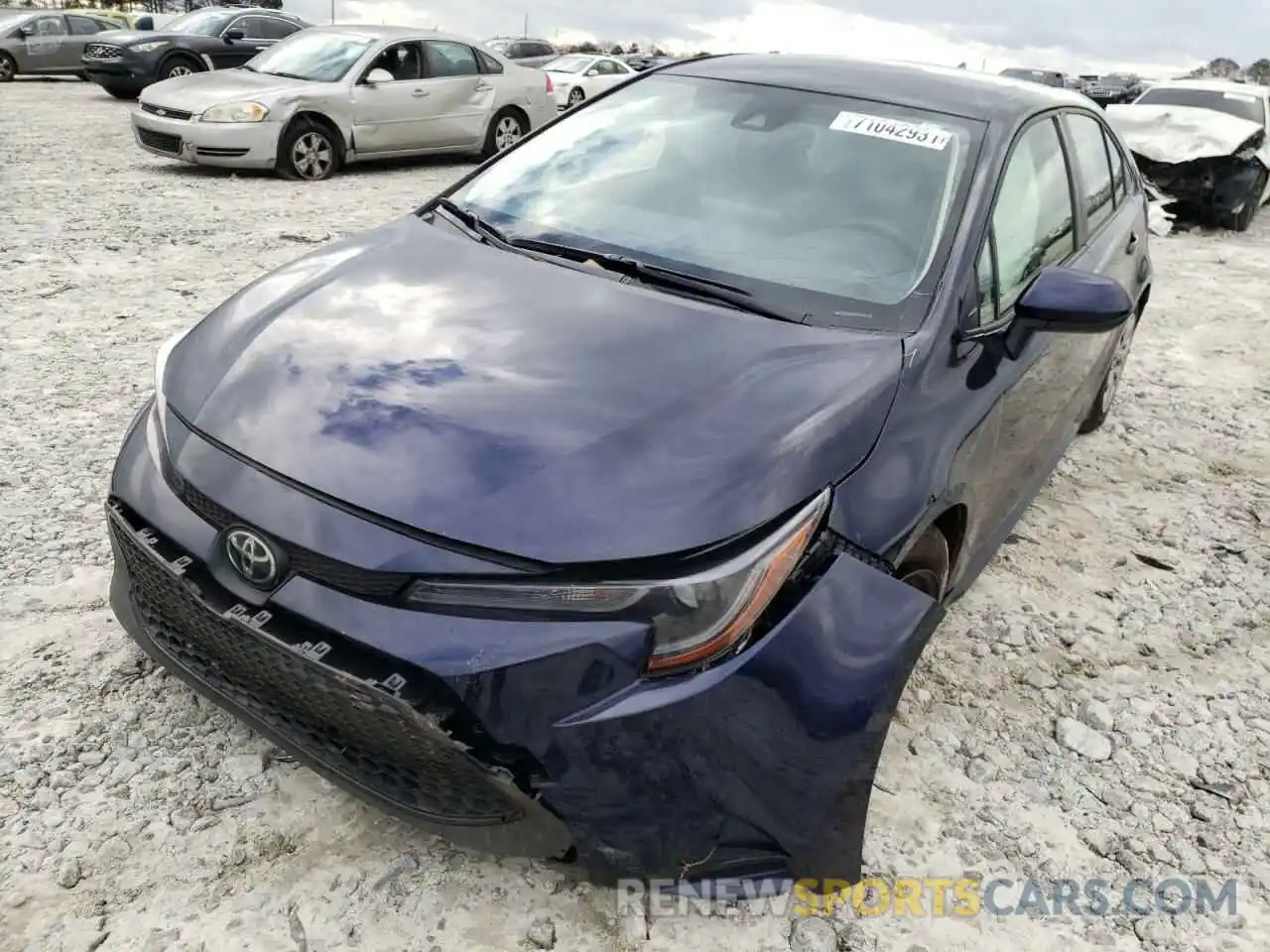 2 Photograph of a damaged car JTDEPMAE8NJ190988 TOYOTA COROLLA 2022