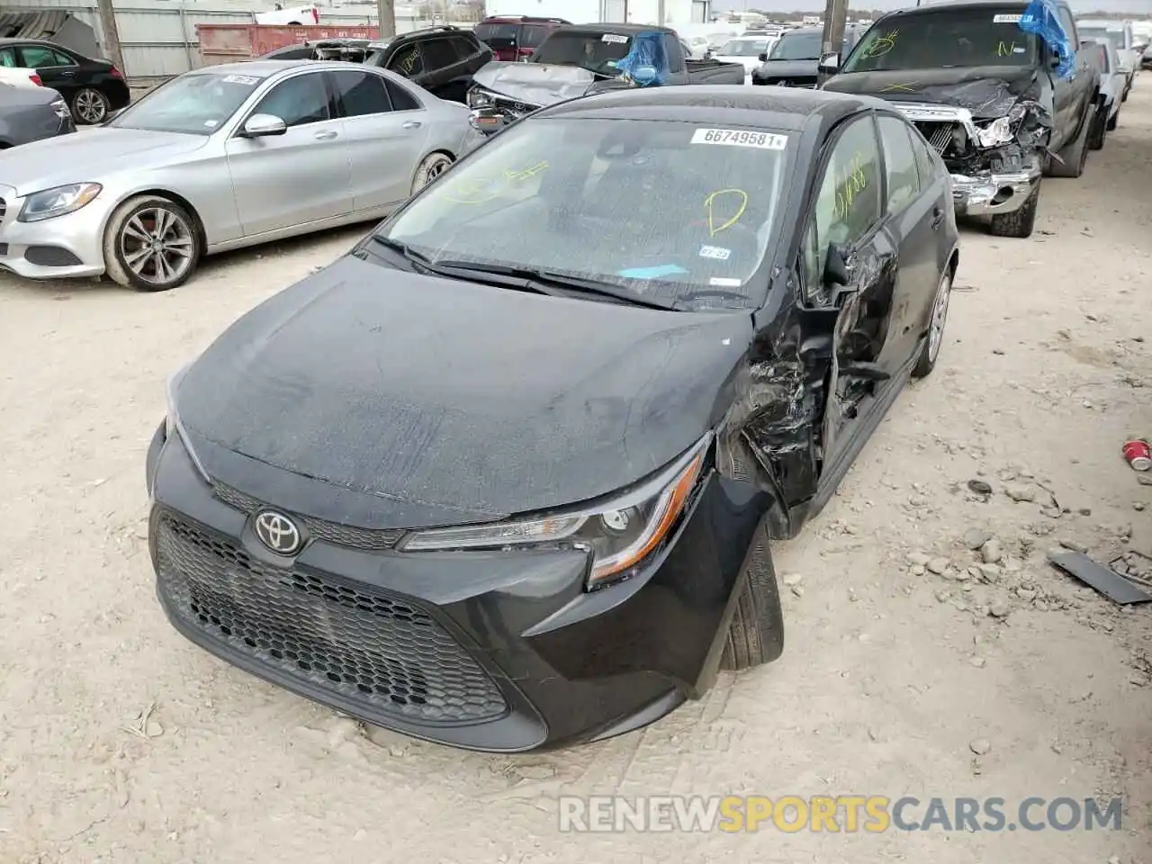 2 Photograph of a damaged car JTDEPMAE8NJ192613 TOYOTA COROLLA 2022