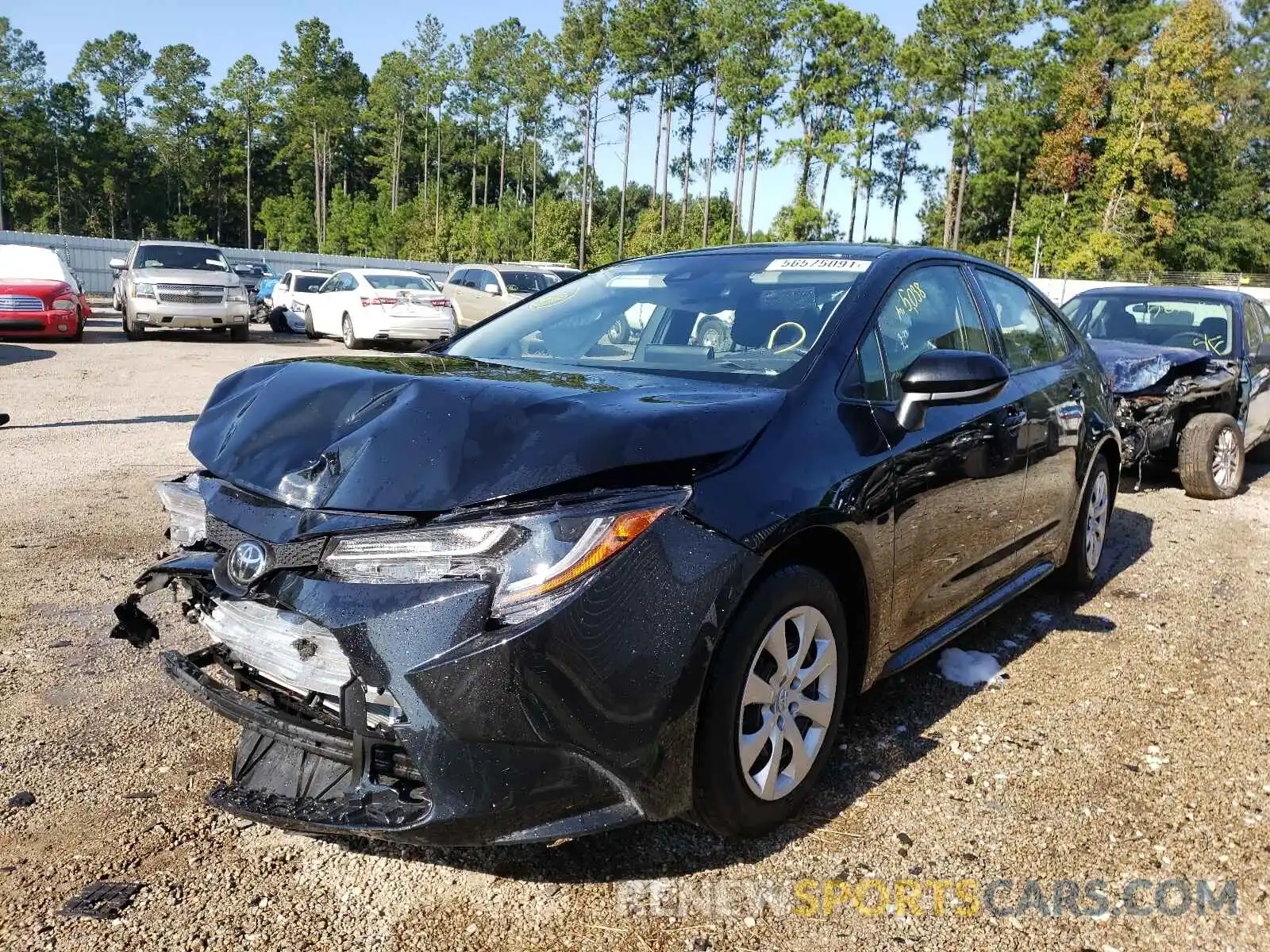 2 Photograph of a damaged car JTDEPMAE8NJ192739 TOYOTA COROLLA 2022