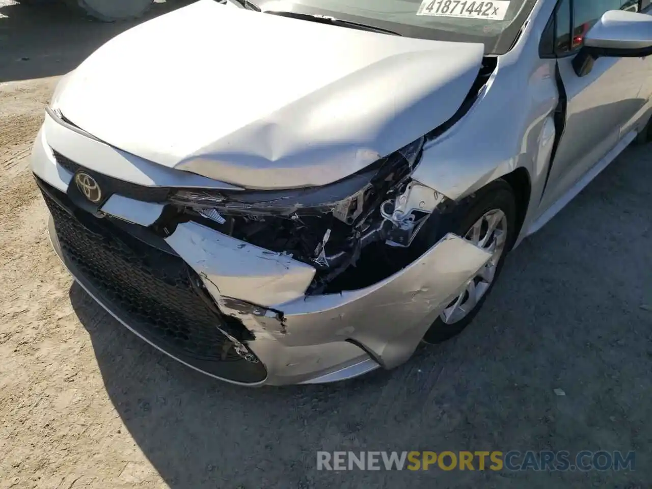 9 Photograph of a damaged car JTDEPMAE8NJ192806 TOYOTA COROLLA 2022