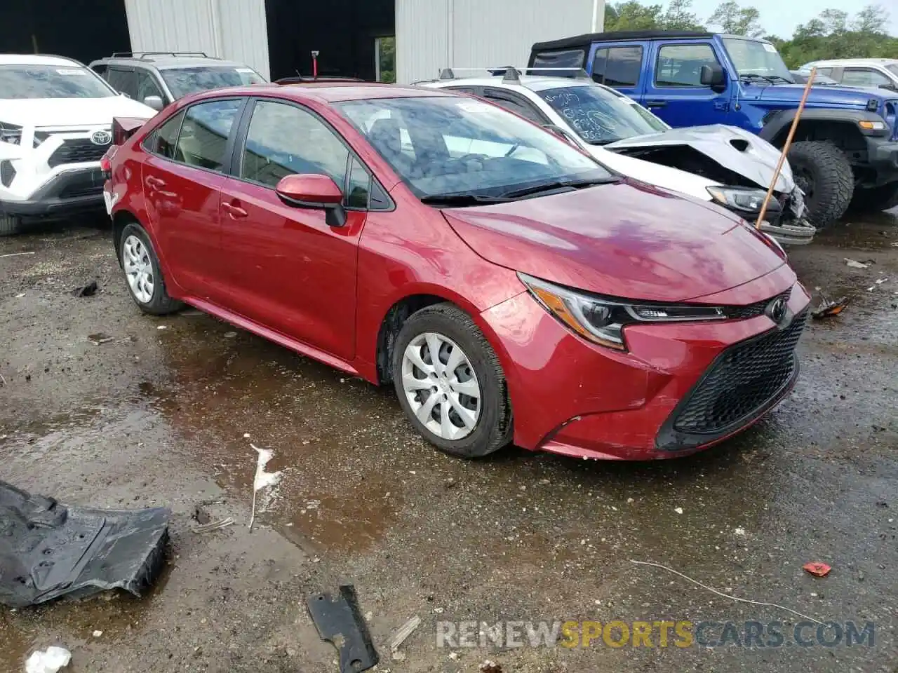 1 Photograph of a damaged car JTDEPMAE8NJ196628 TOYOTA COROLLA 2022