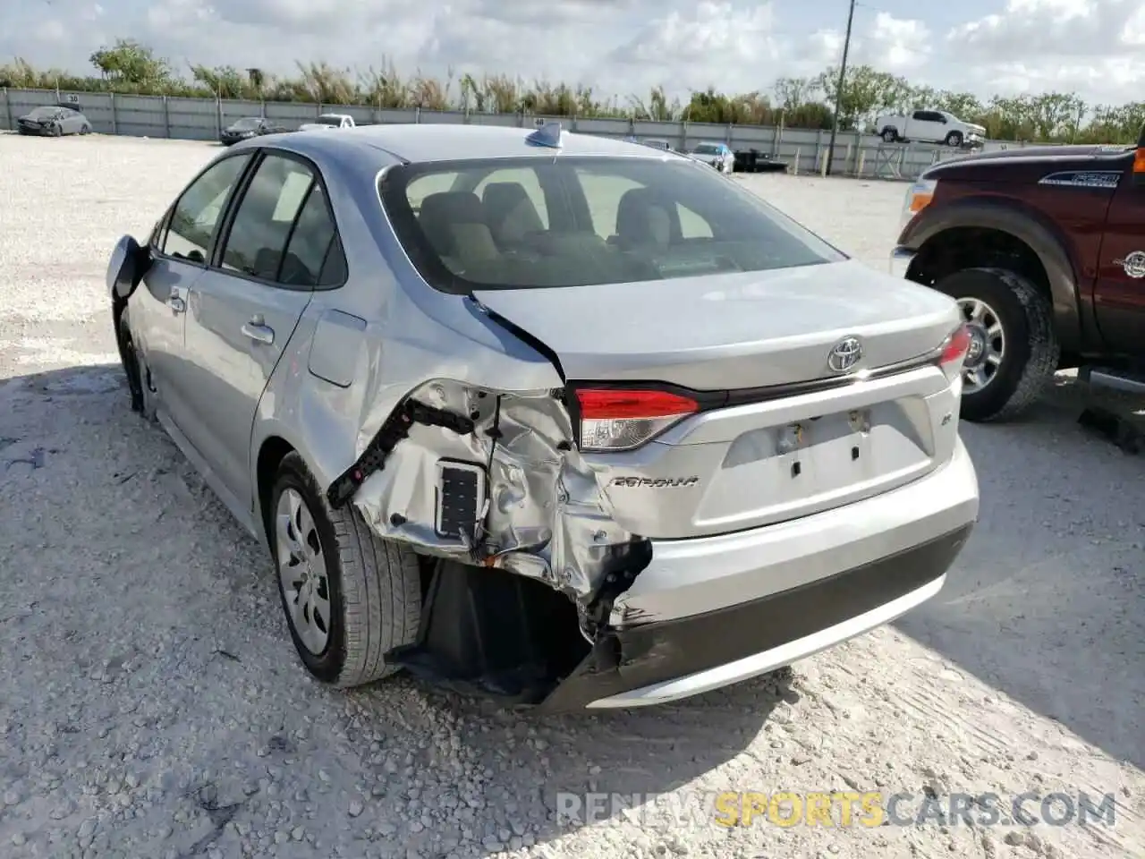 3 Photograph of a damaged car JTDEPMAE8NJ197374 TOYOTA COROLLA 2022