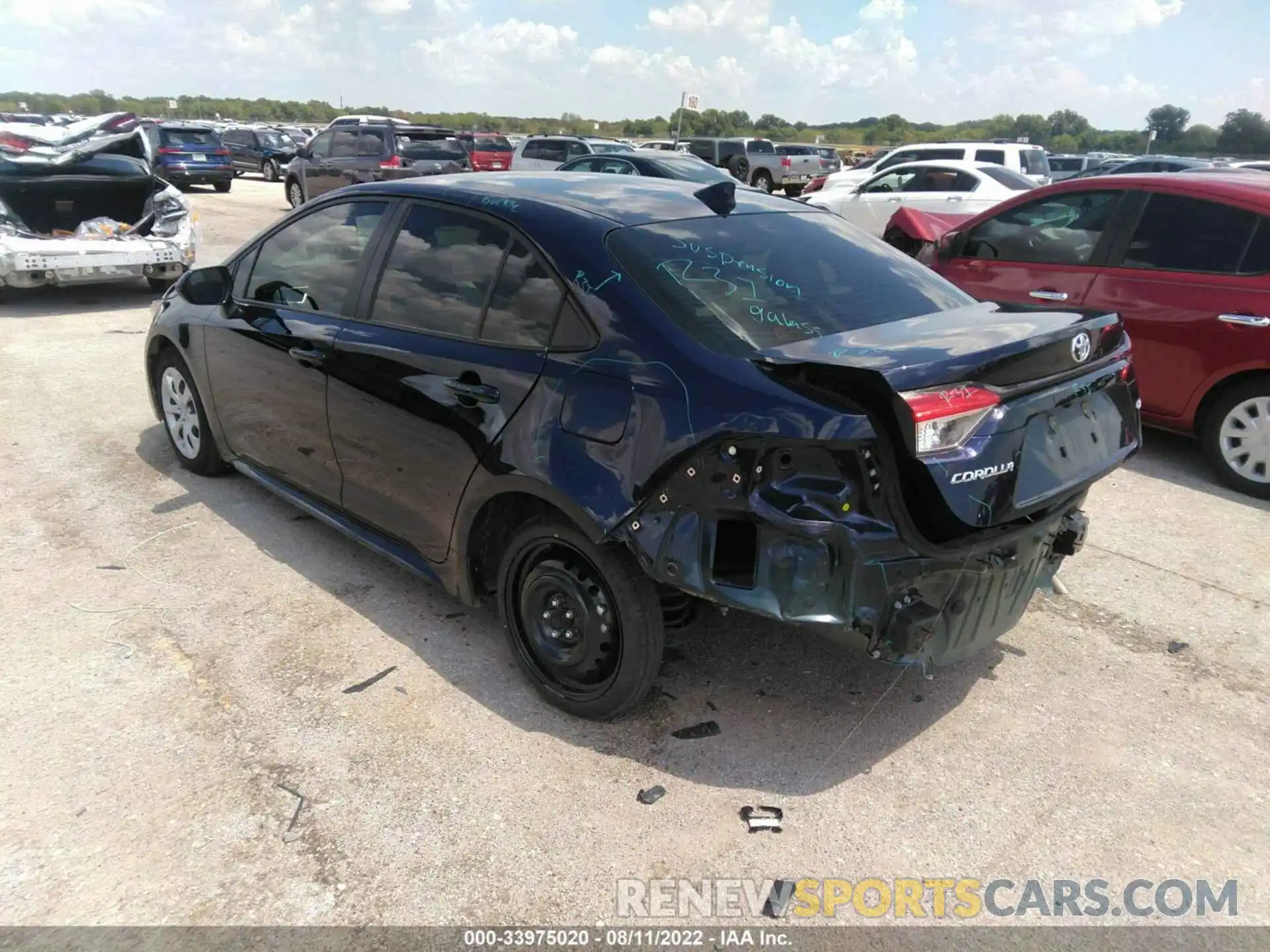 3 Photograph of a damaged car JTDEPMAE8NJ198461 TOYOTA COROLLA 2022