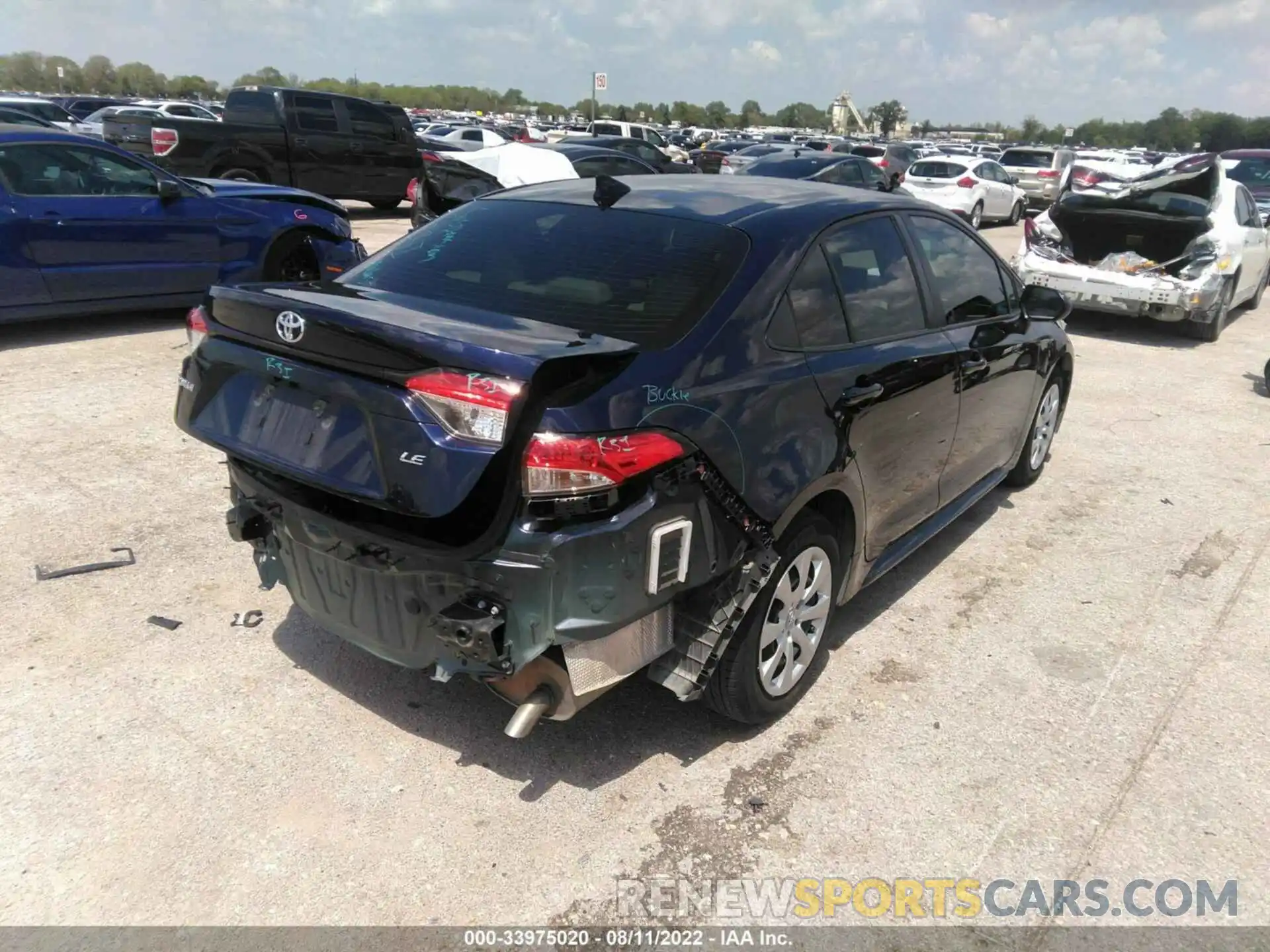 4 Photograph of a damaged car JTDEPMAE8NJ198461 TOYOTA COROLLA 2022