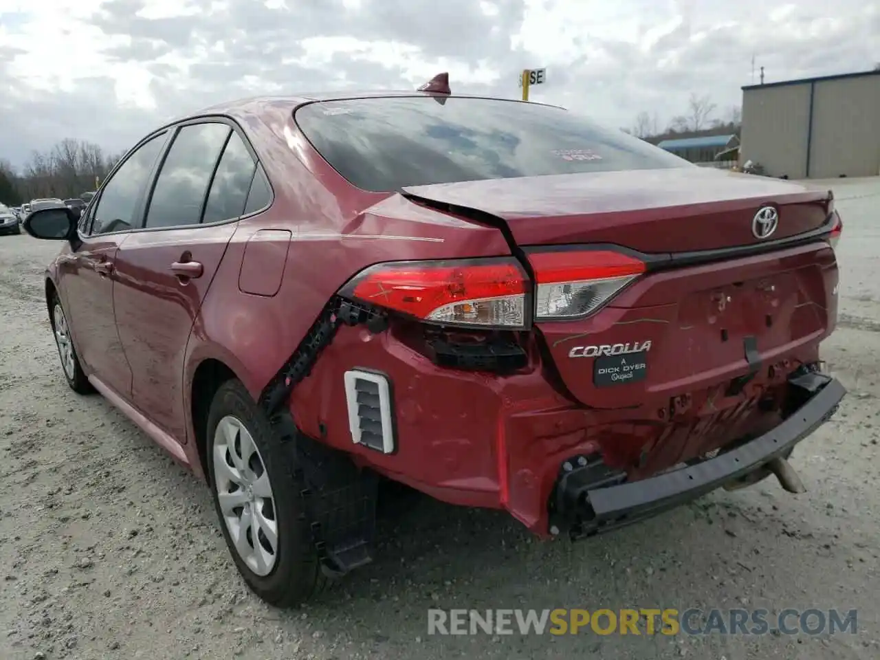 3 Photograph of a damaged car JTDEPMAE8NJ198699 TOYOTA COROLLA 2022