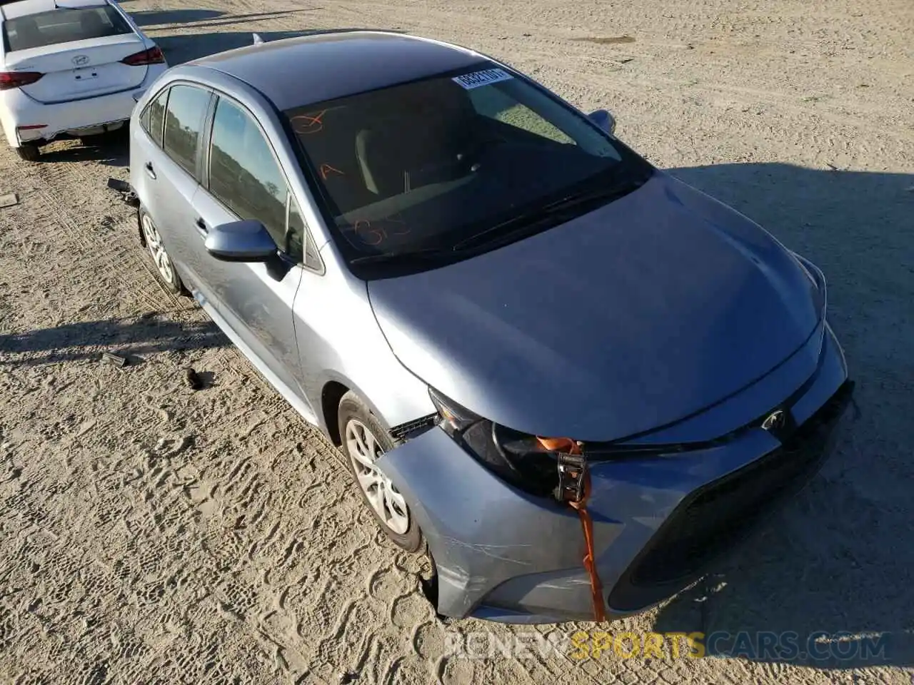 1 Photograph of a damaged car JTDEPMAE8NJ198959 TOYOTA COROLLA 2022