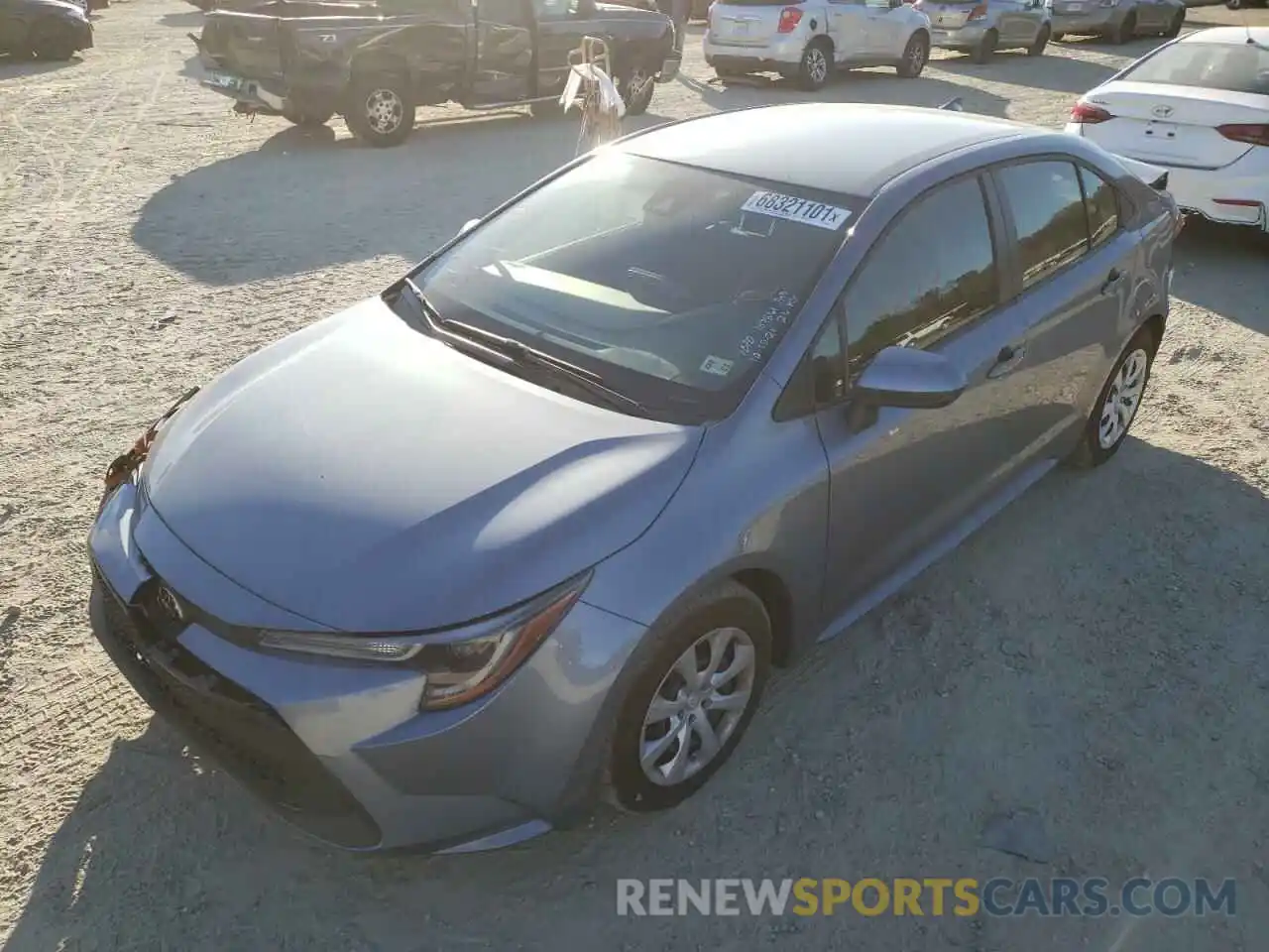 2 Photograph of a damaged car JTDEPMAE8NJ198959 TOYOTA COROLLA 2022