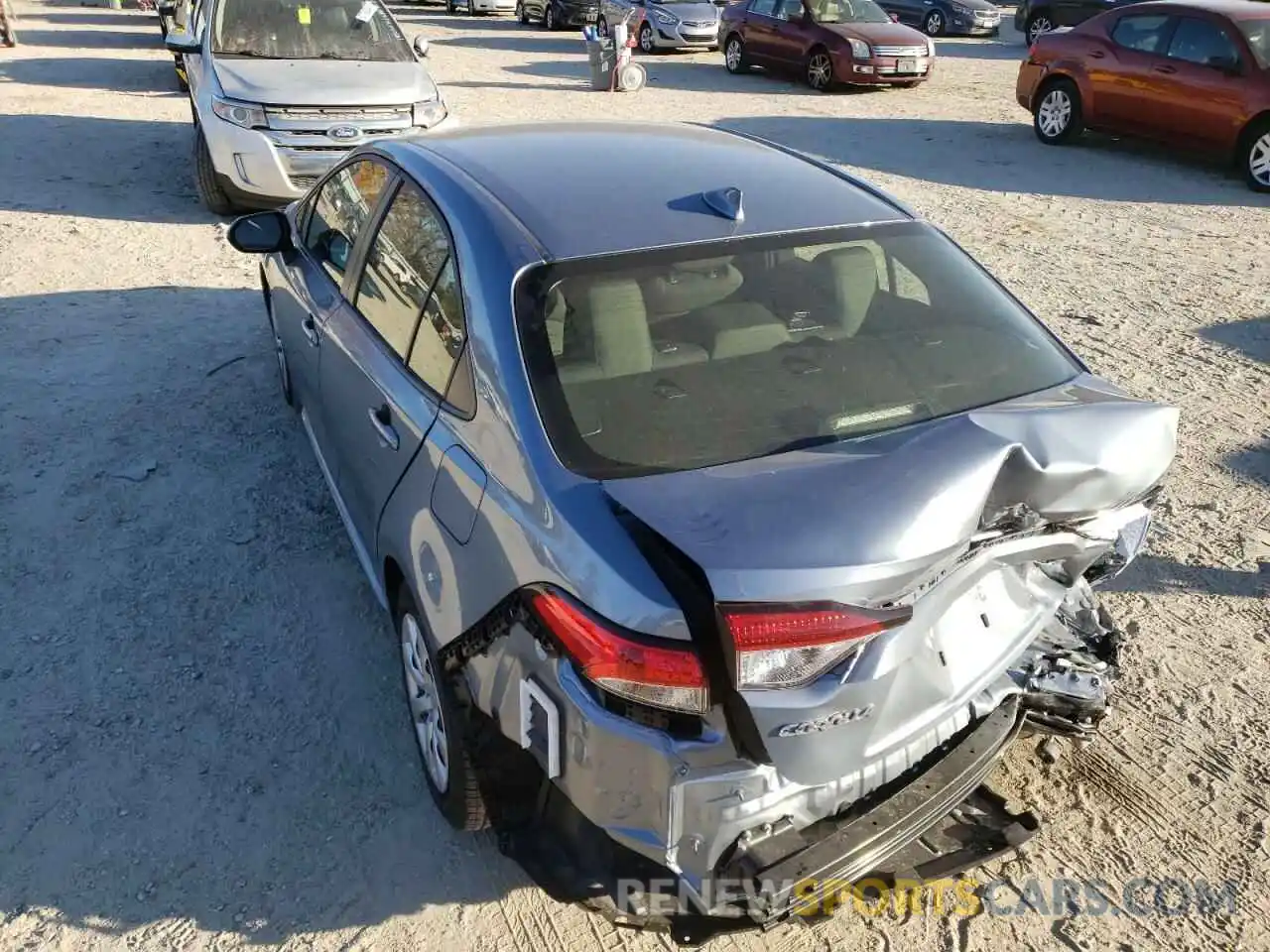 3 Photograph of a damaged car JTDEPMAE8NJ198959 TOYOTA COROLLA 2022