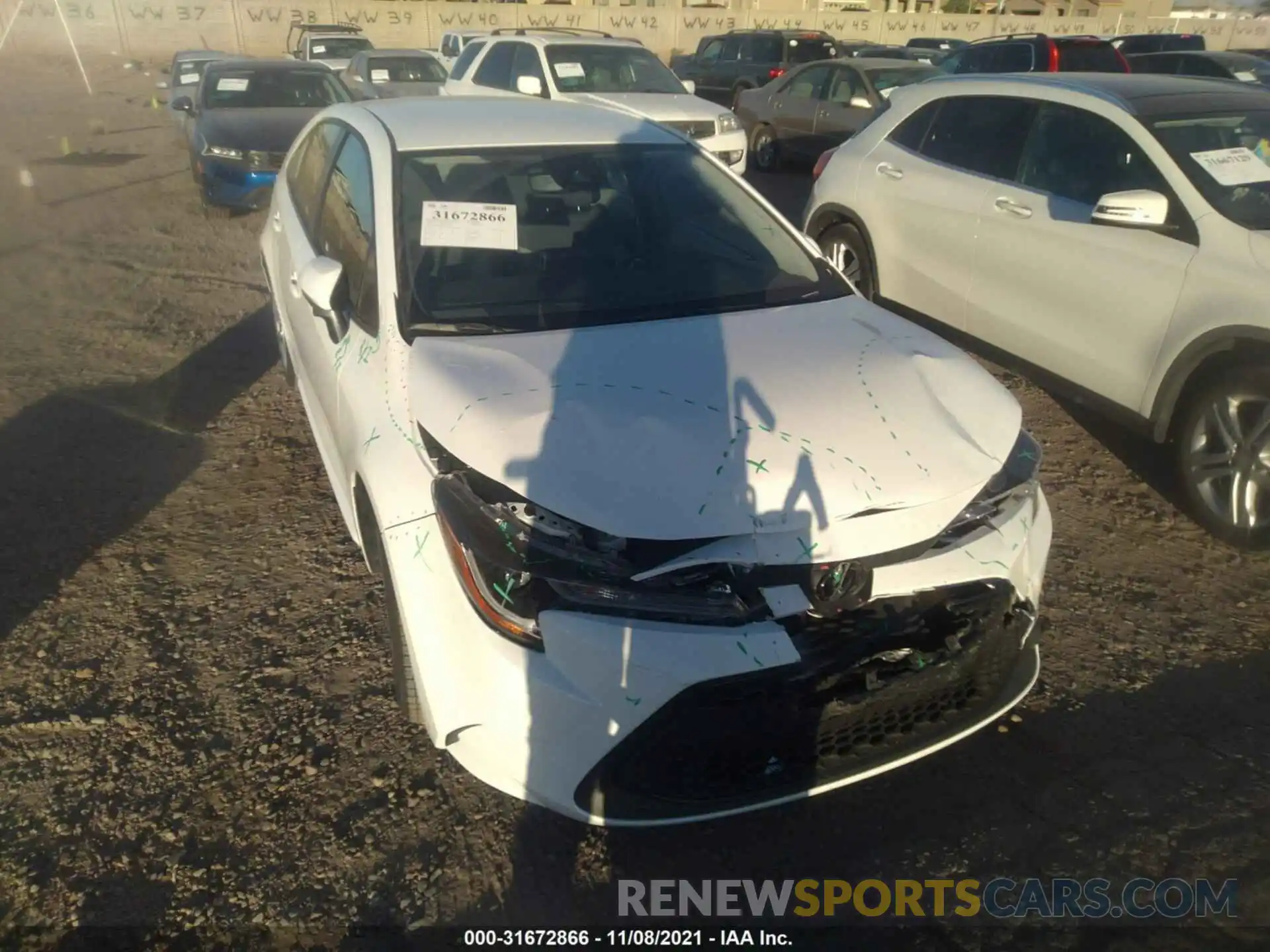 1 Photograph of a damaged car JTDEPMAE8NJ199223 TOYOTA COROLLA 2022