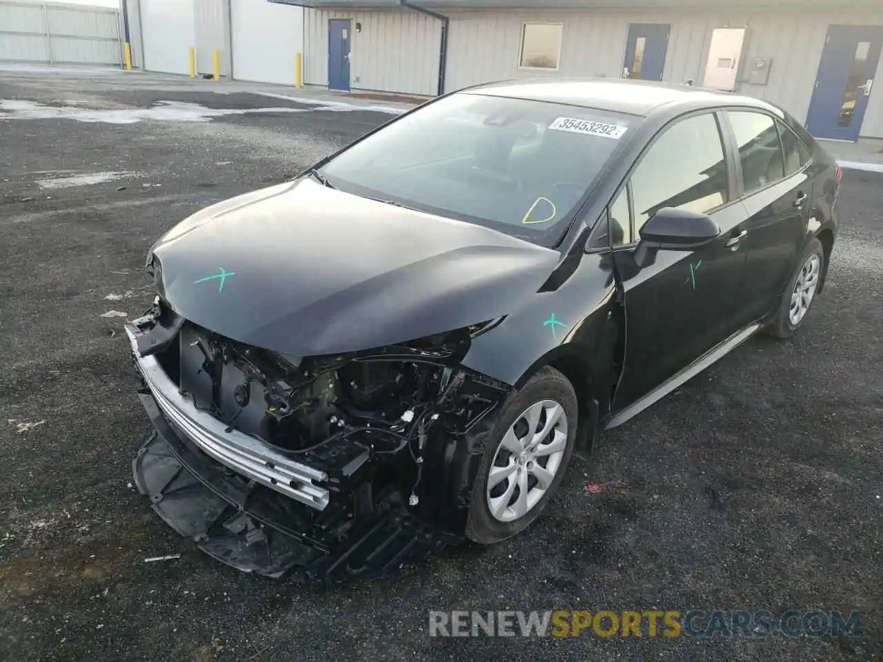 2 Photograph of a damaged car JTDEPMAE8NJ200158 TOYOTA COROLLA 2022