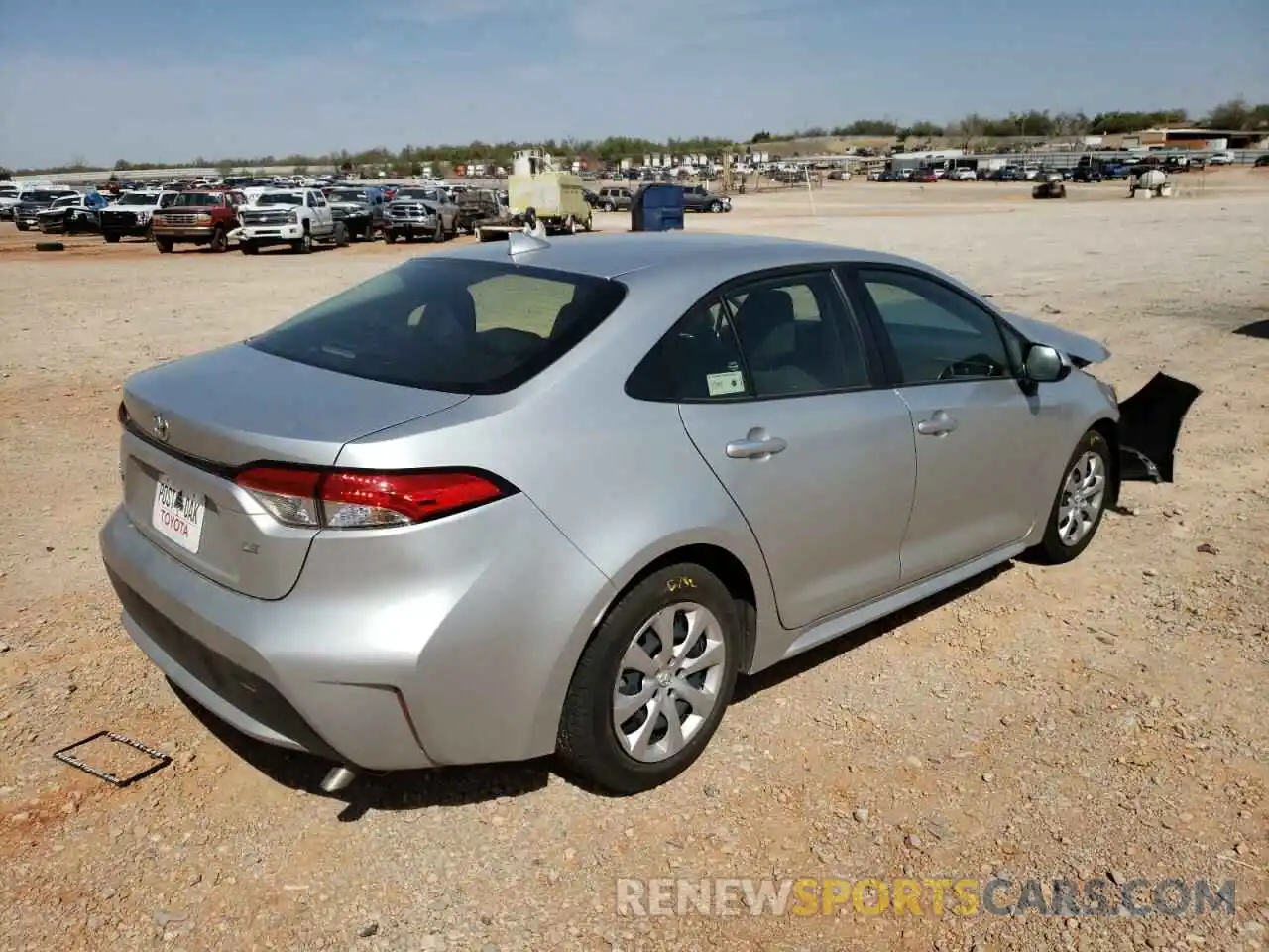 4 Photograph of a damaged car JTDEPMAE8NJ203321 TOYOTA COROLLA 2022