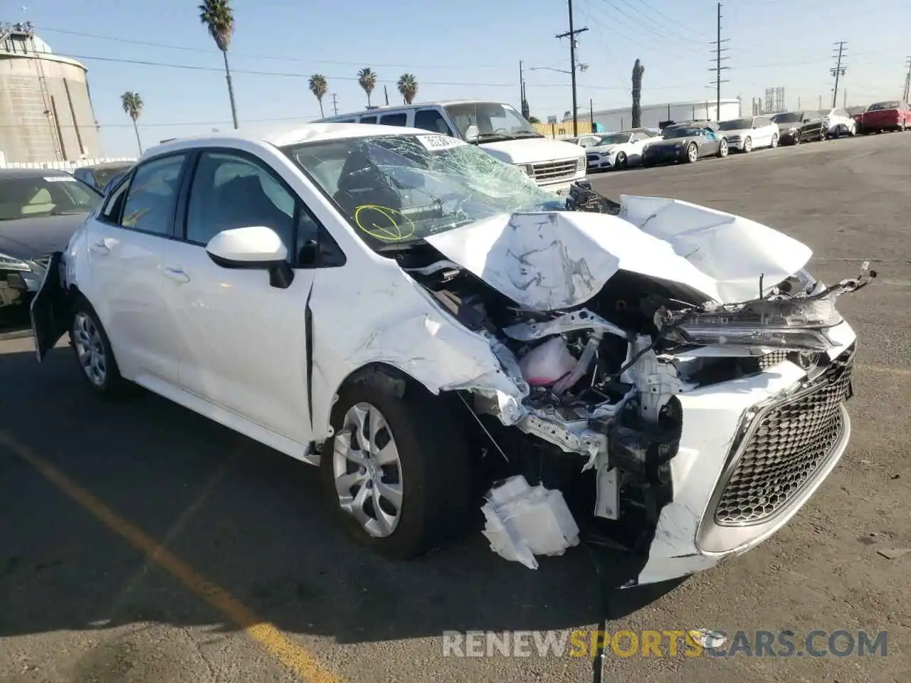 1 Photograph of a damaged car JTDEPMAE8NJ205246 TOYOTA COROLLA 2022