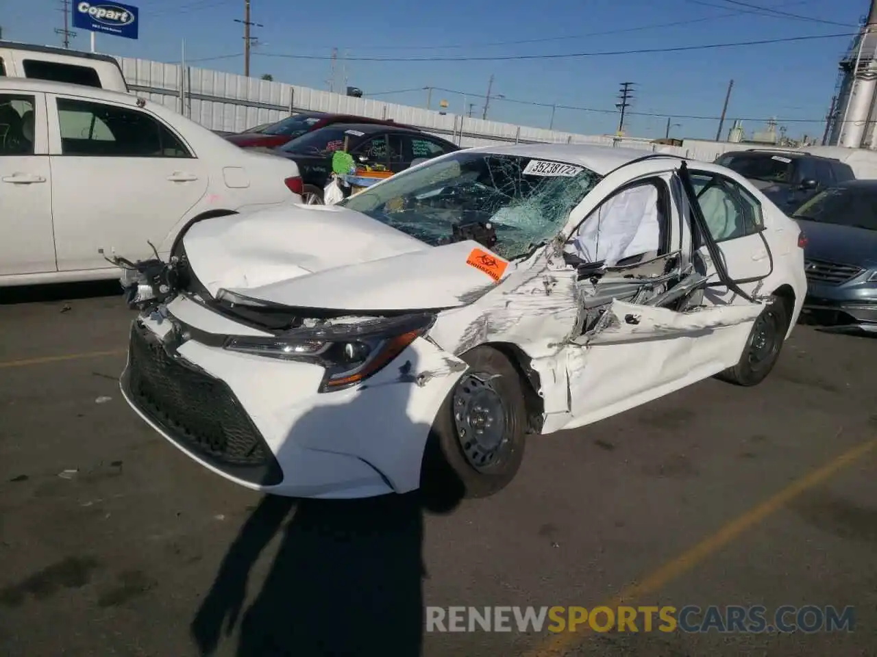 2 Photograph of a damaged car JTDEPMAE8NJ205246 TOYOTA COROLLA 2022