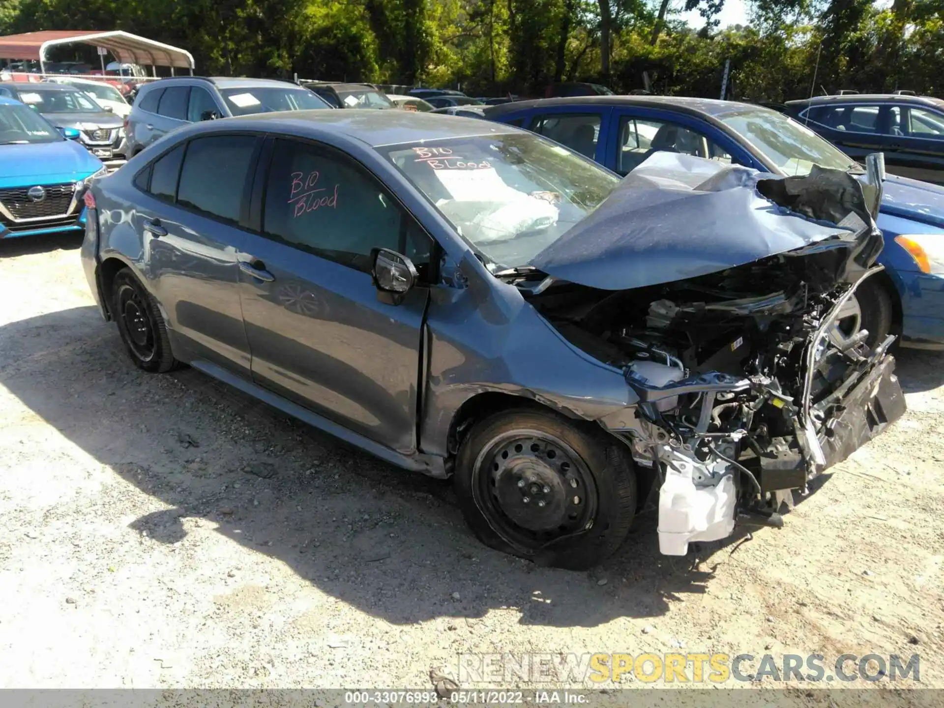 1 Photograph of a damaged car JTDEPMAE8NJ213363 TOYOTA COROLLA 2022