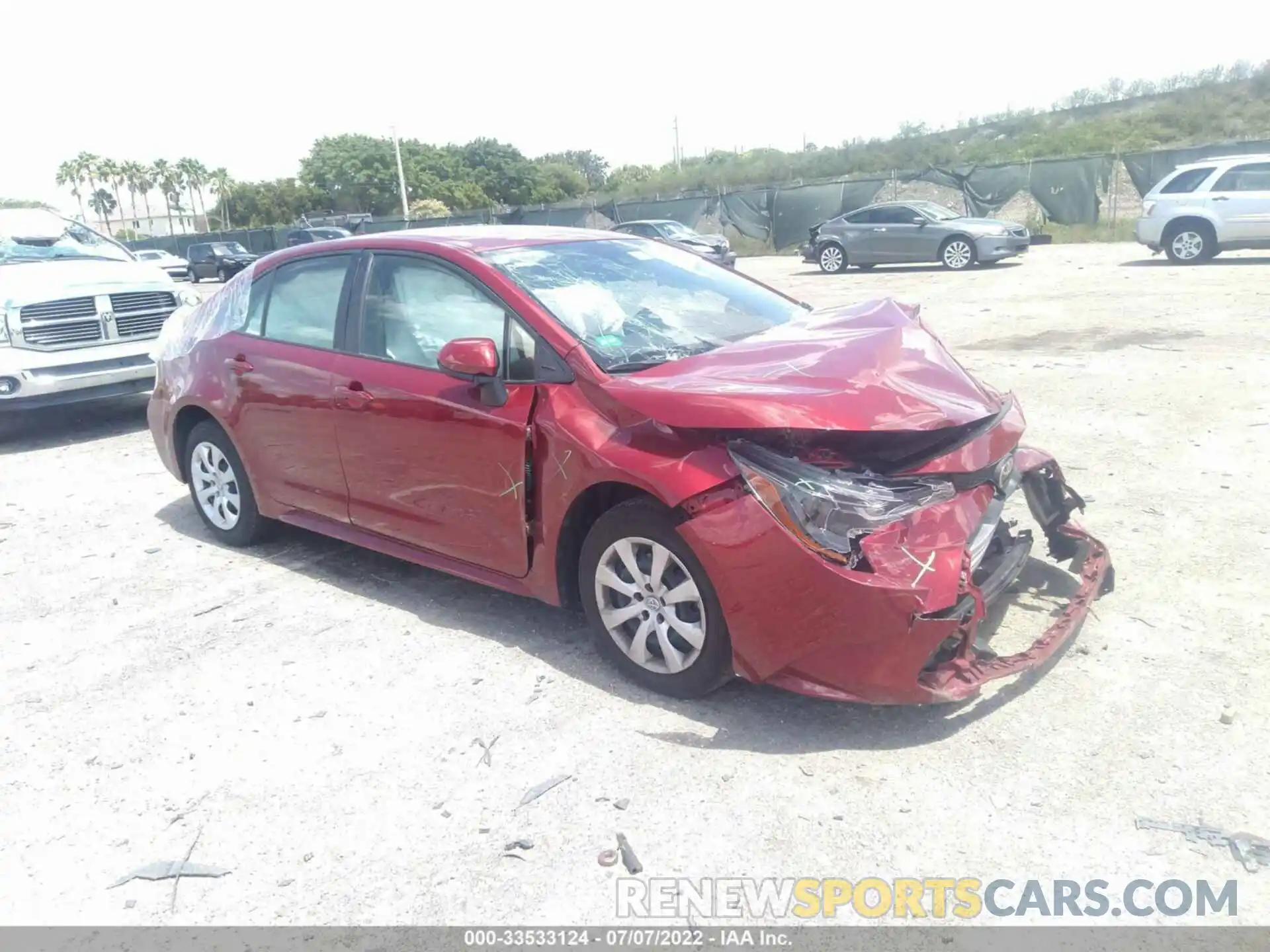 1 Photograph of a damaged car JTDEPMAE8NJ214142 TOYOTA COROLLA 2022