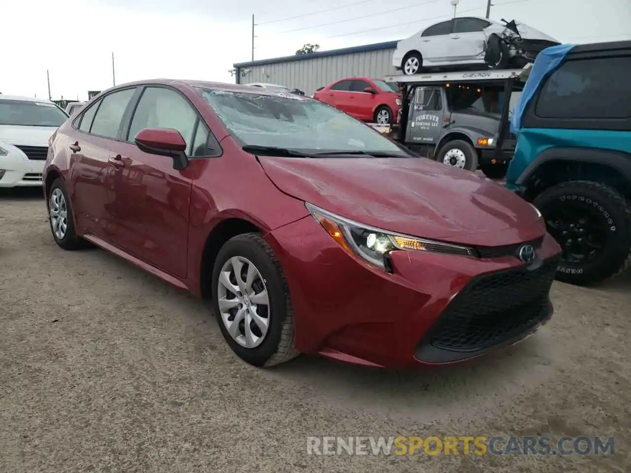 1 Photograph of a damaged car JTDEPMAE8NJ216926 TOYOTA COROLLA 2022