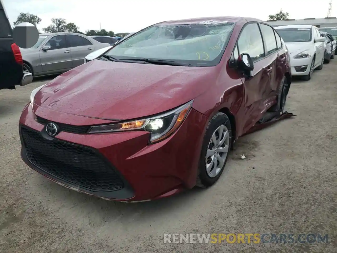 2 Photograph of a damaged car JTDEPMAE8NJ216926 TOYOTA COROLLA 2022