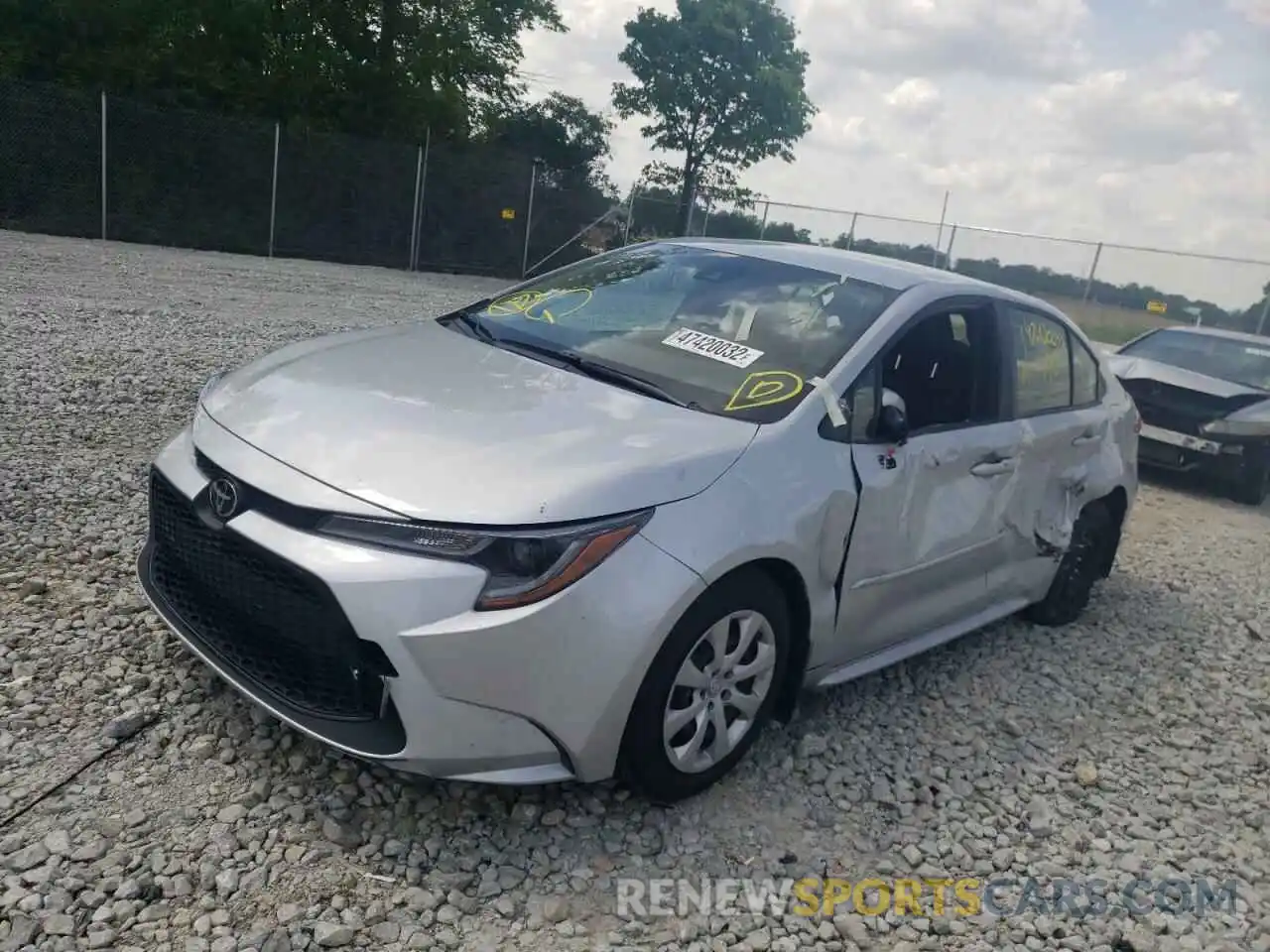 2 Photograph of a damaged car JTDEPMAE8NJ216943 TOYOTA COROLLA 2022