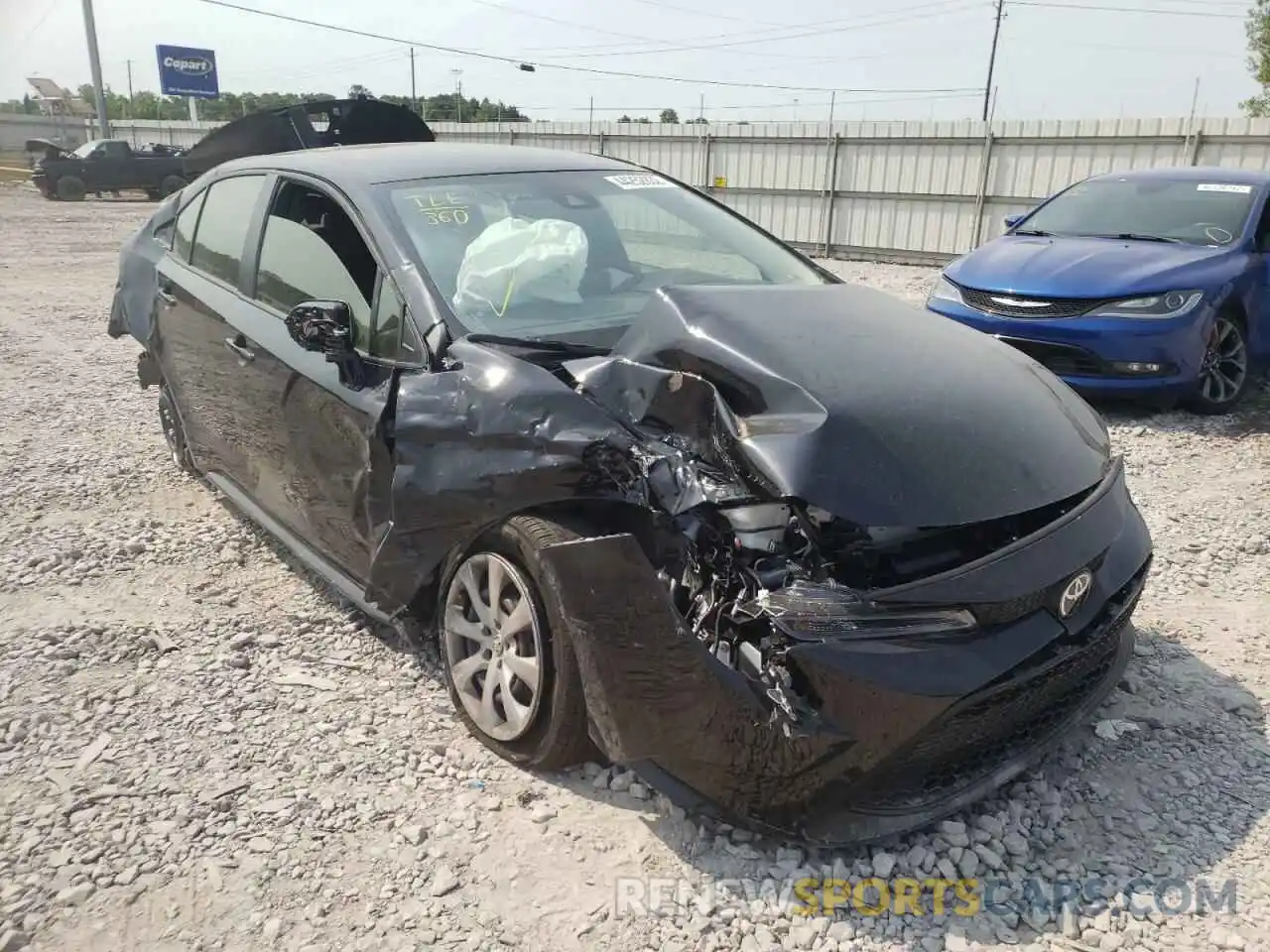 1 Photograph of a damaged car JTDEPMAE8NJ217395 TOYOTA COROLLA 2022