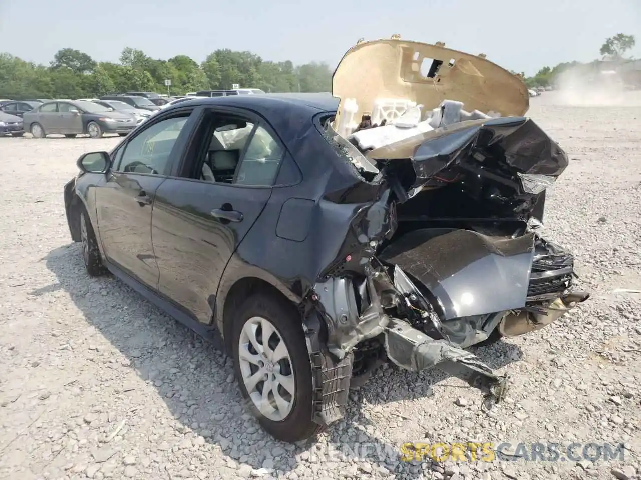 3 Photograph of a damaged car JTDEPMAE8NJ217395 TOYOTA COROLLA 2022