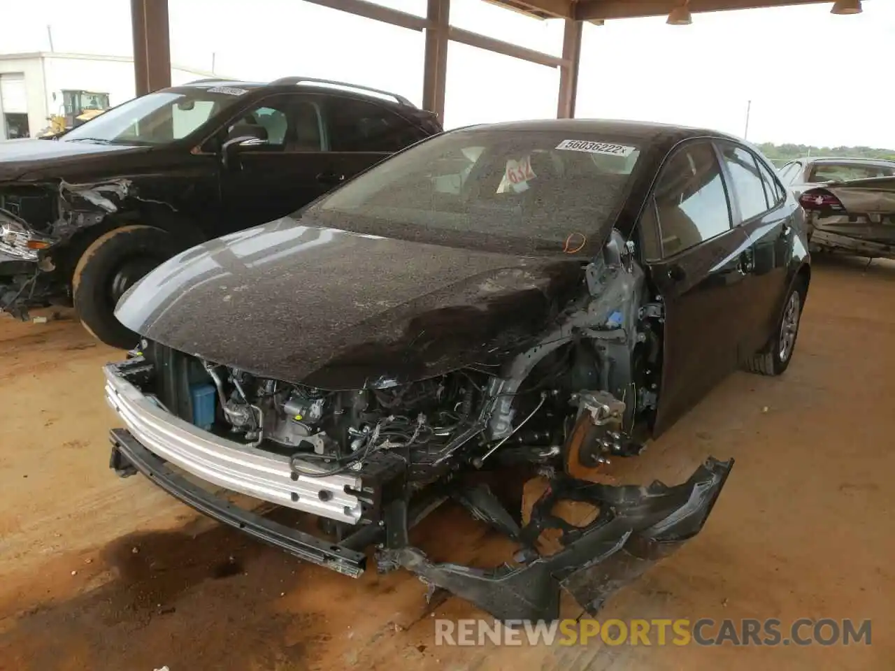 2 Photograph of a damaged car JTDEPMAE8NJ219115 TOYOTA COROLLA 2022