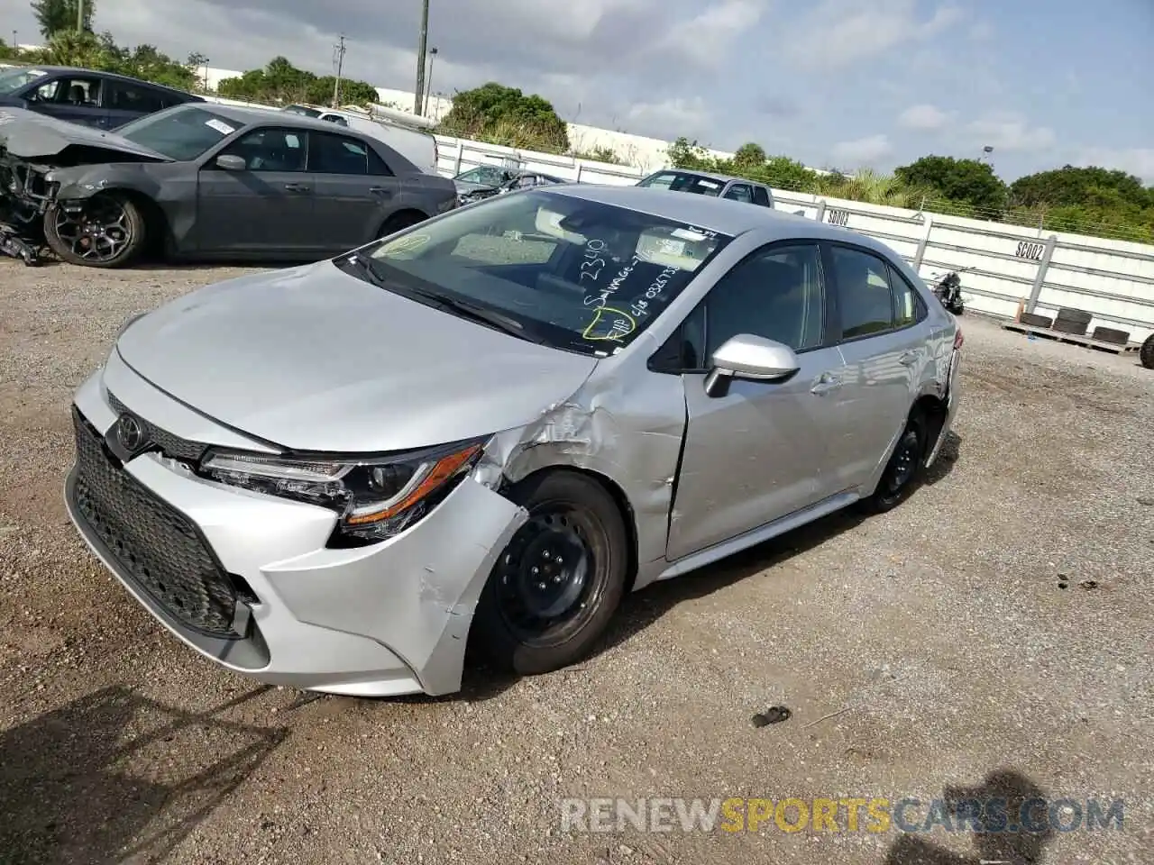 2 Photograph of a damaged car JTDEPMAE8NJ222340 TOYOTA COROLLA 2022