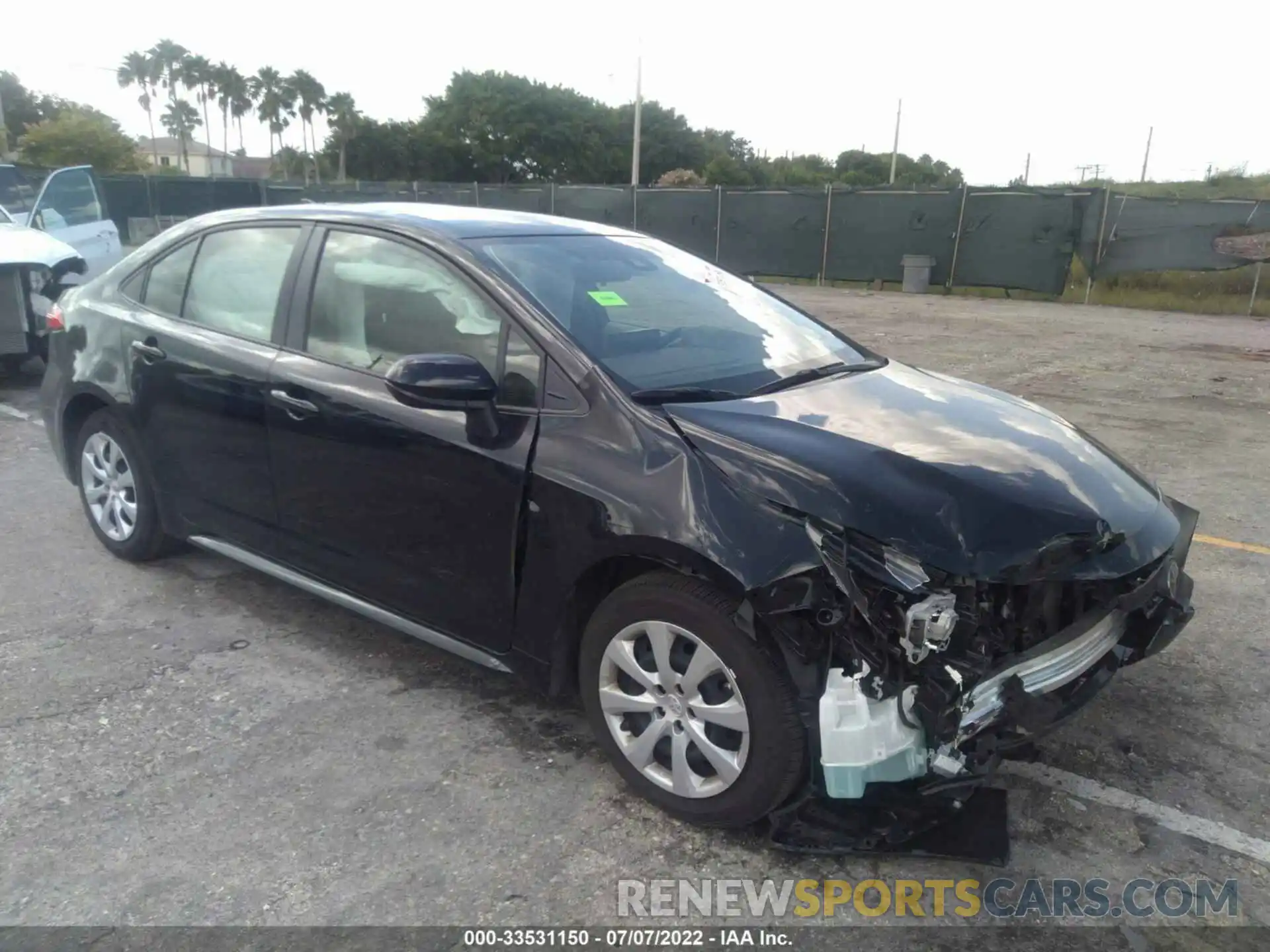 1 Photograph of a damaged car JTDEPMAE8NJ222418 TOYOTA COROLLA 2022