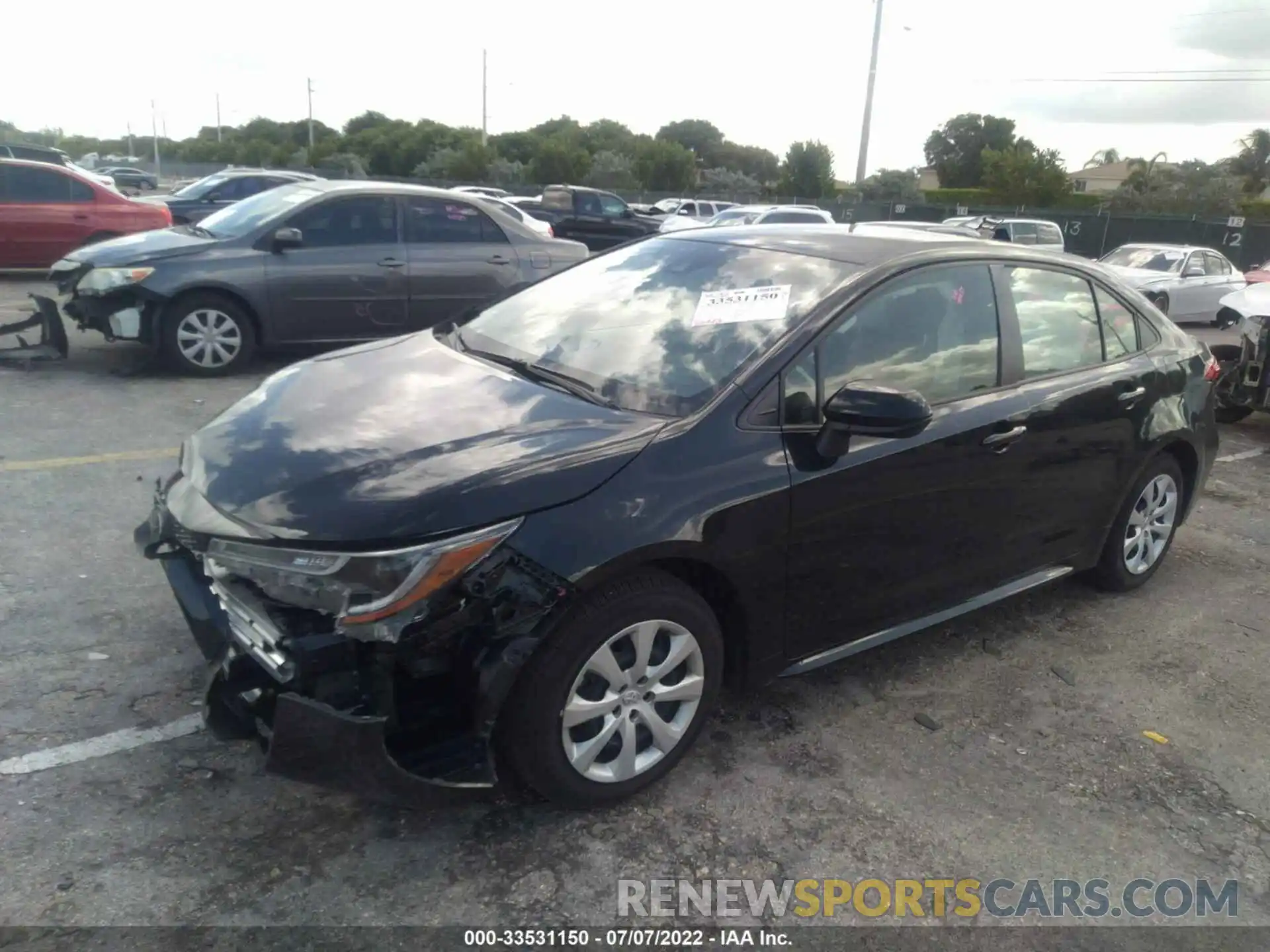 2 Photograph of a damaged car JTDEPMAE8NJ222418 TOYOTA COROLLA 2022