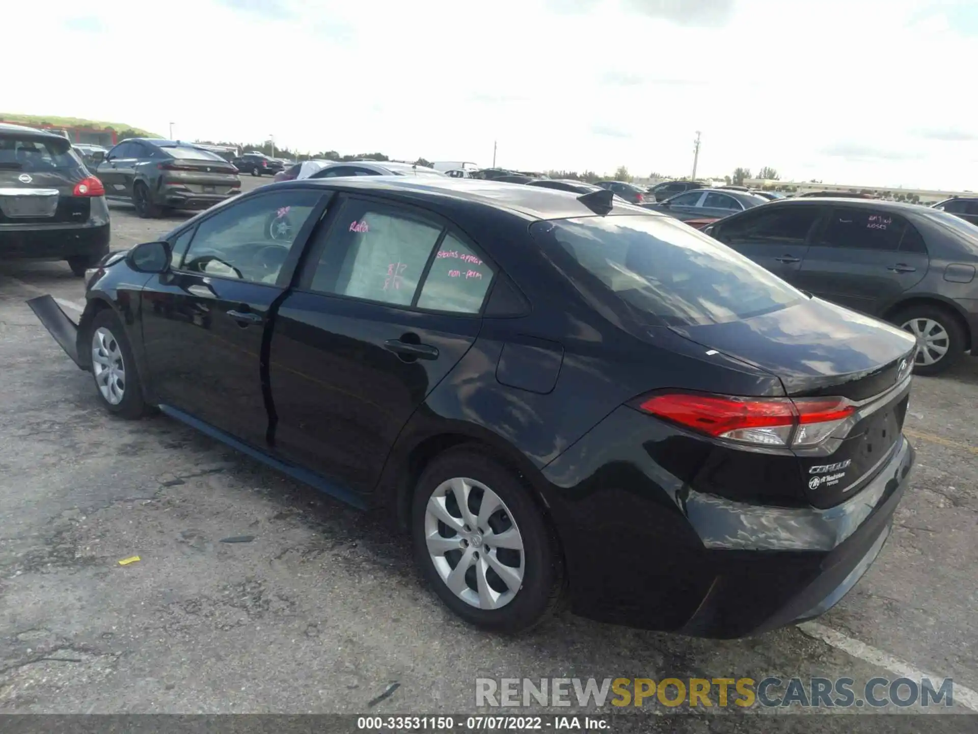 3 Photograph of a damaged car JTDEPMAE8NJ222418 TOYOTA COROLLA 2022