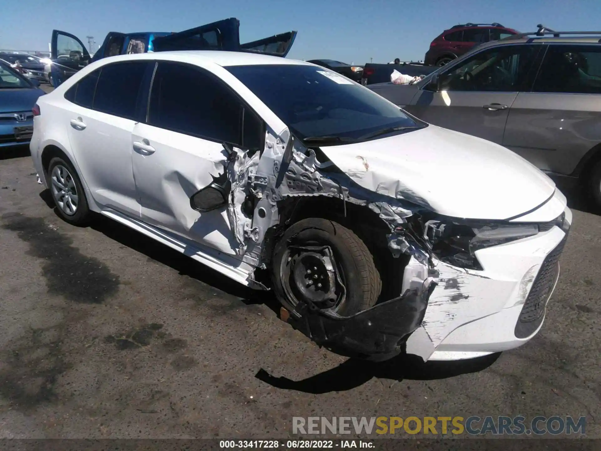 1 Photograph of a damaged car JTDEPMAE9N3002127 TOYOTA COROLLA 2022